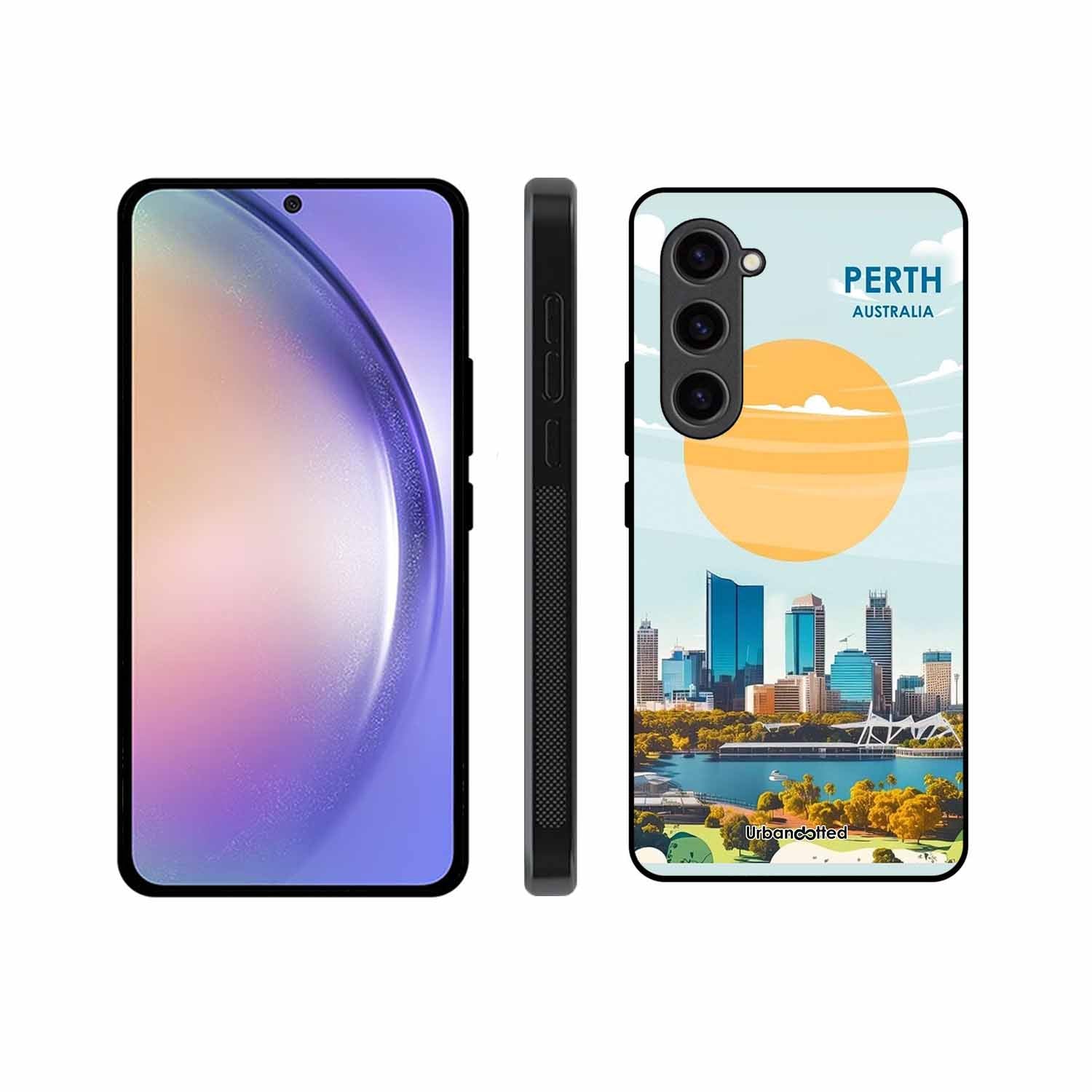 Western Australia Cityscape Glass Case For Samsung S23 5G