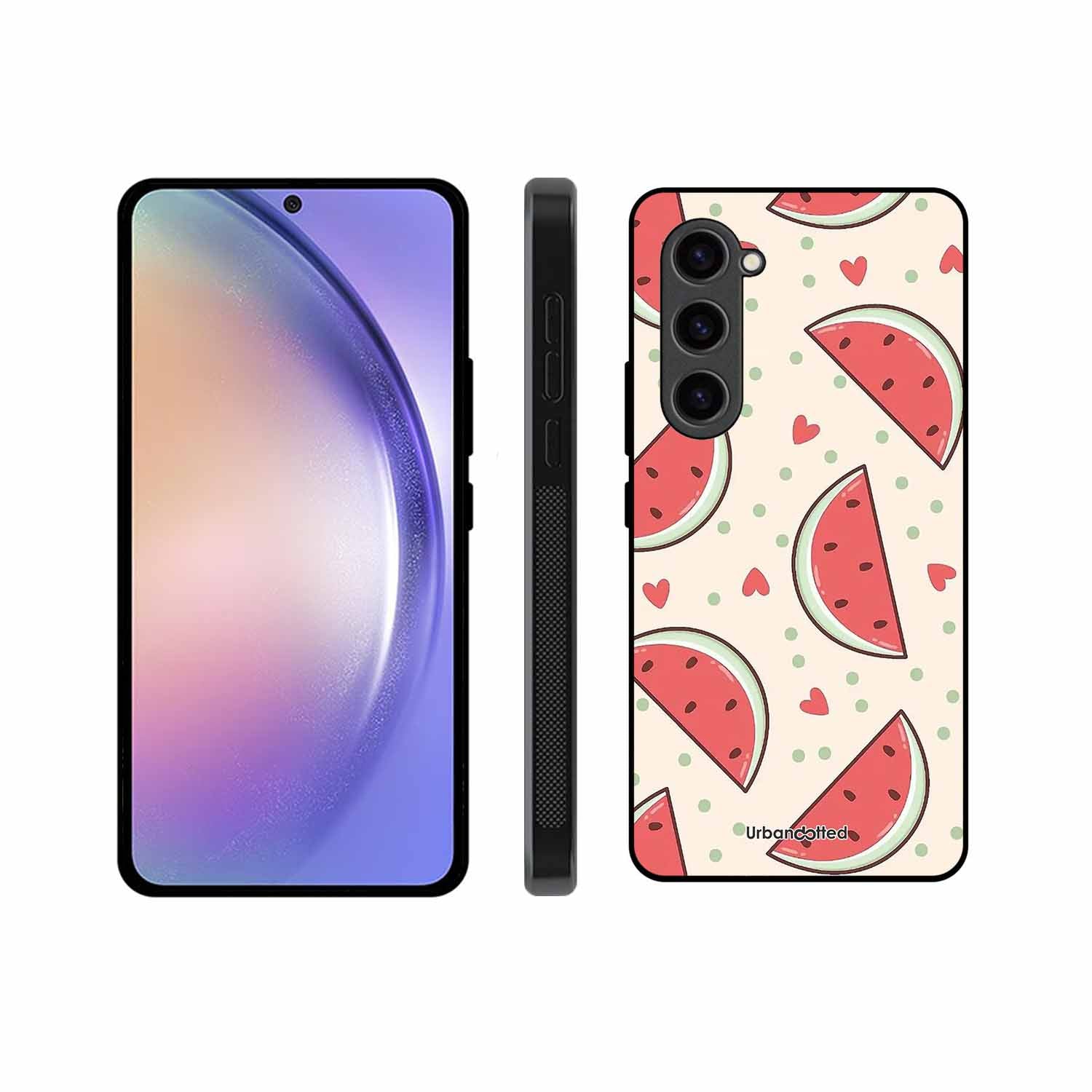 Watermelon Slice Fun Glass Case For Samsung S23 5G