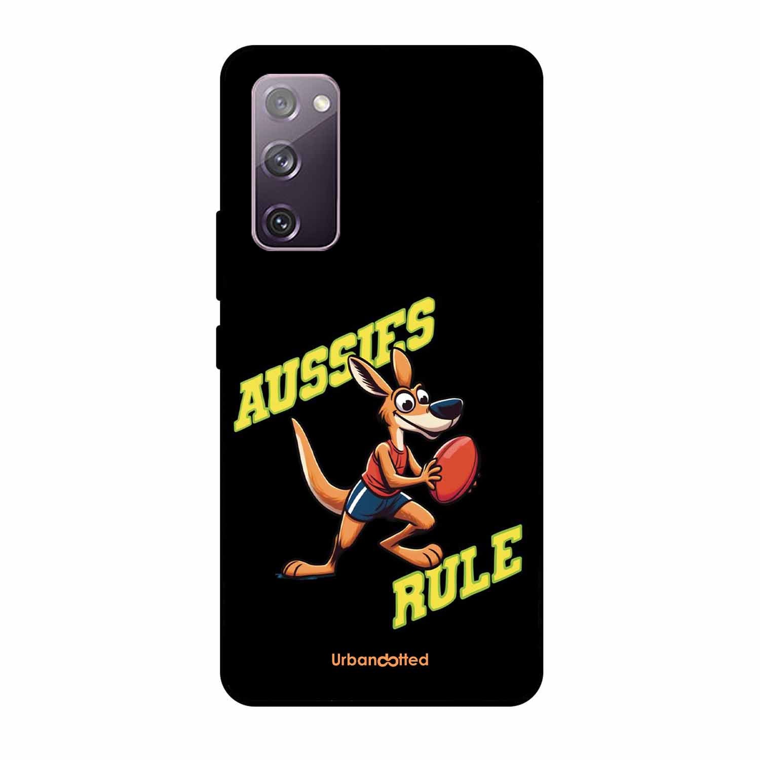 Aussies Rule Football Glass Case For Samsung S20 FE
