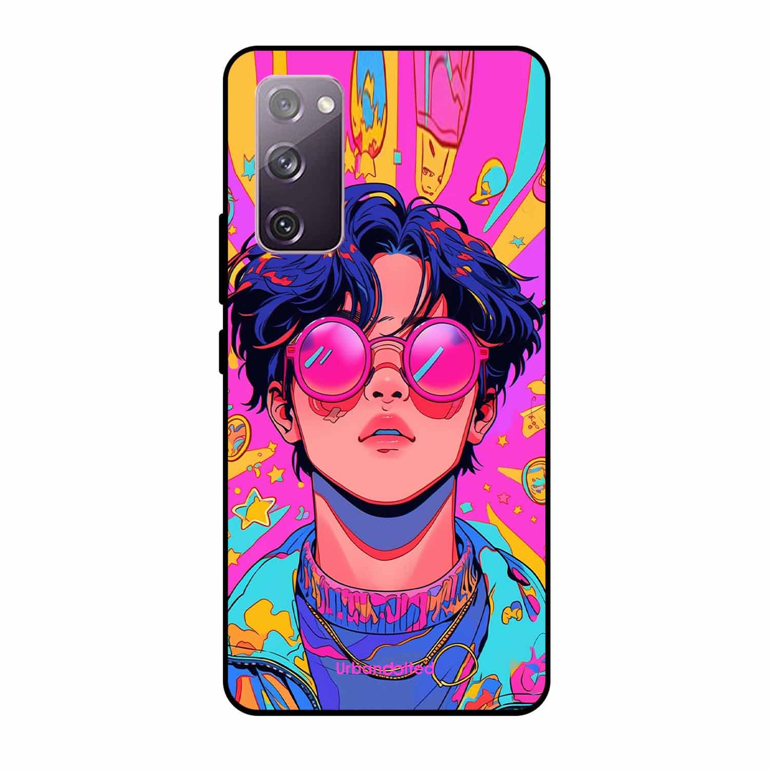Neon Vibes Portrait Glass Case For Samsung S20 FE