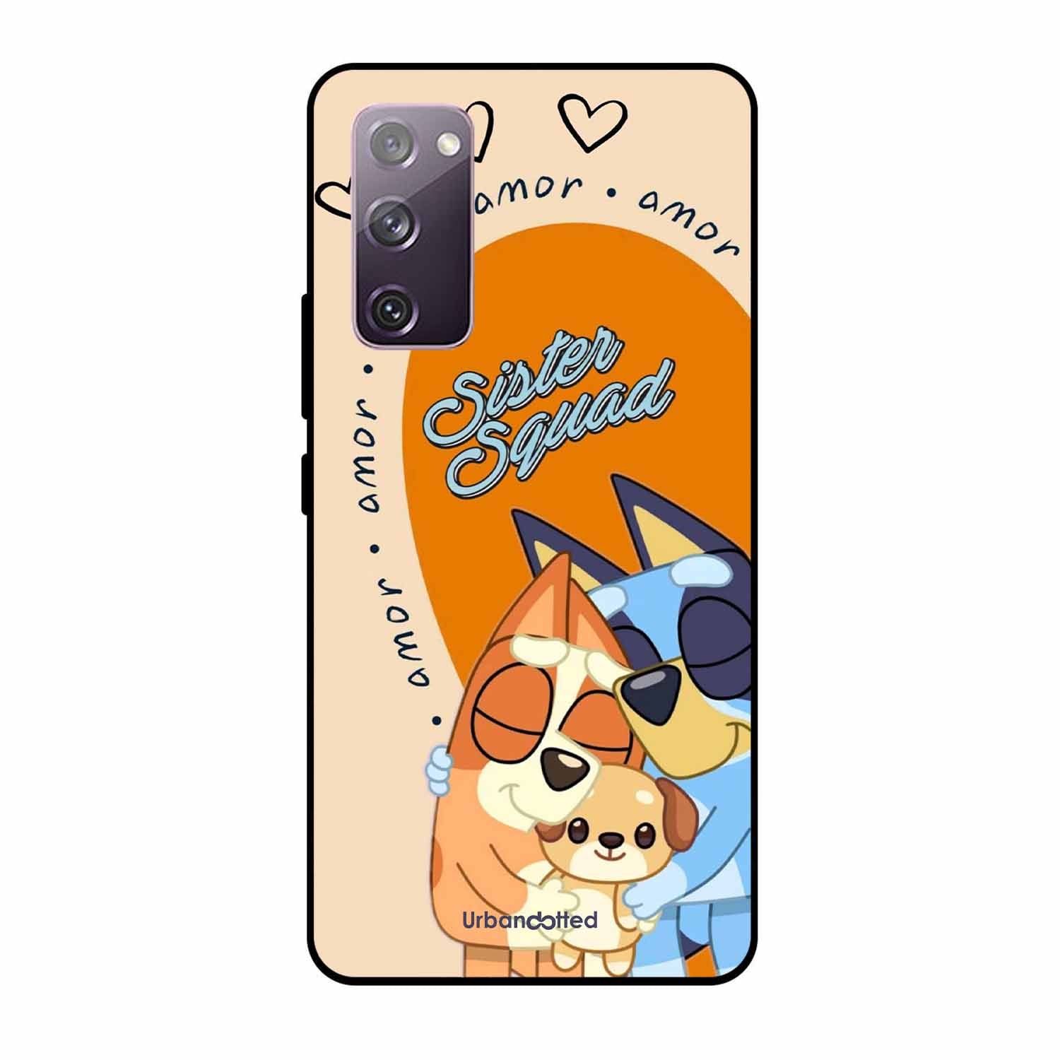 Aussie Cartoon Sisters Glass Case For Samsung S20 FE