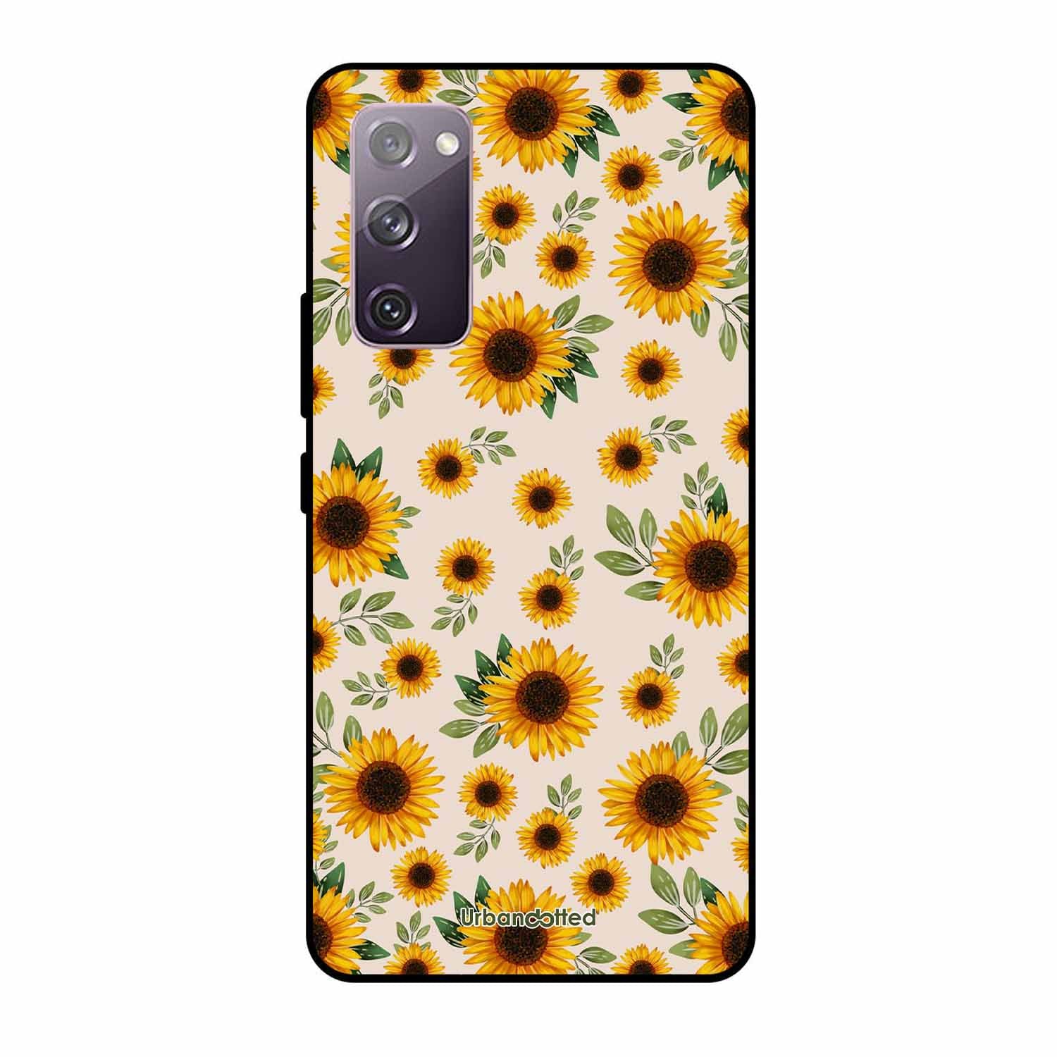 Summer Sunflowers Glass Case For Samsung S20 FE