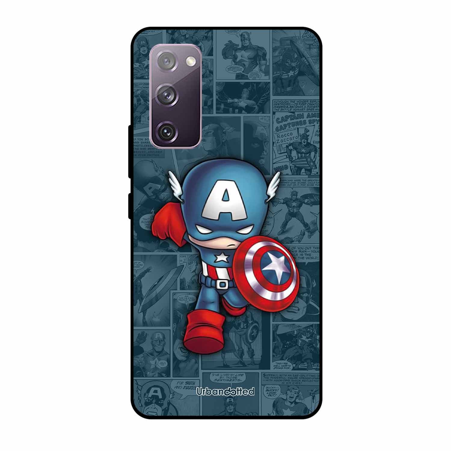 Captain America Glass Case For Samsung S20 FE
