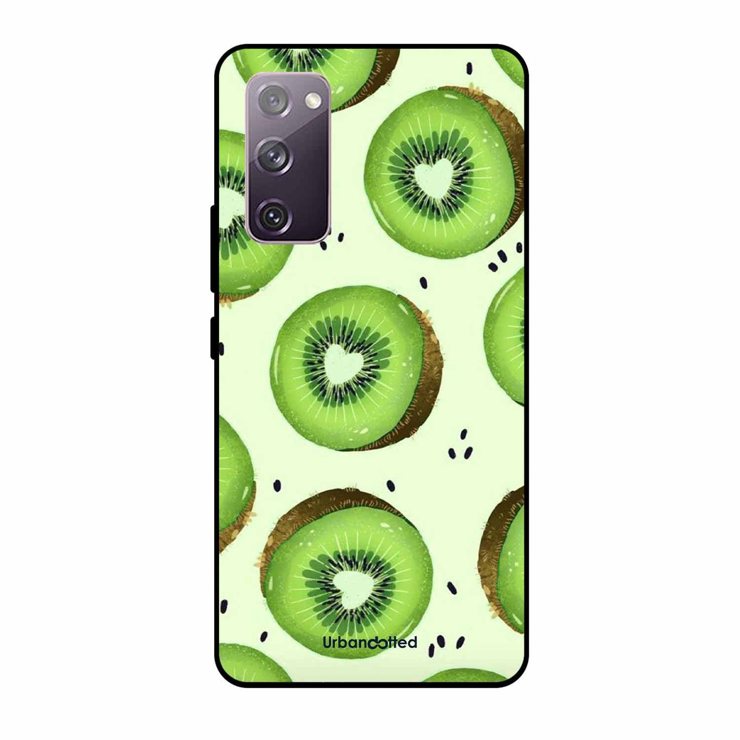 Tropical Kiwi Fruit Glass Case For Samsung S20 FE