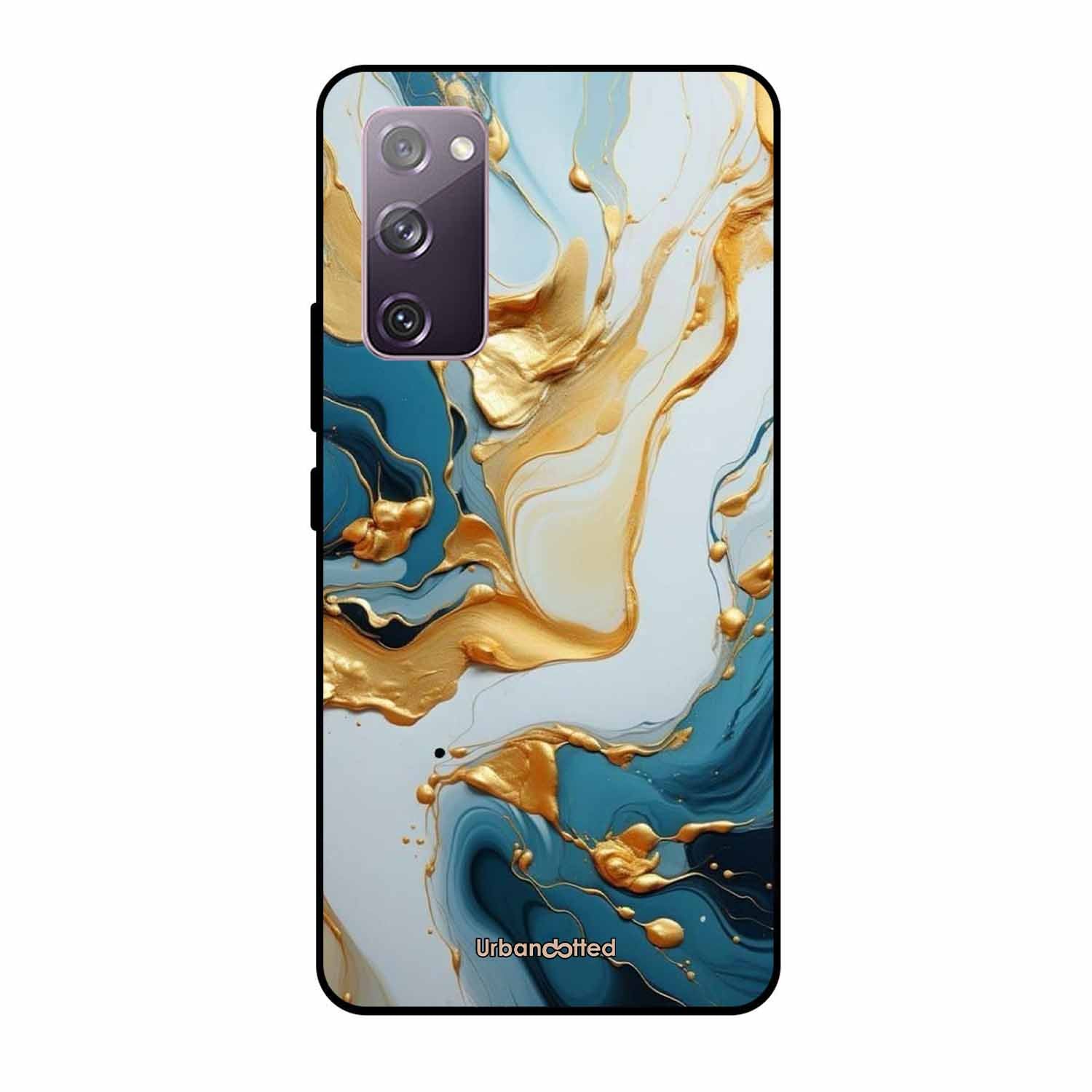 Luxurious Marble Effect Glass Case For Samsung S20 FE