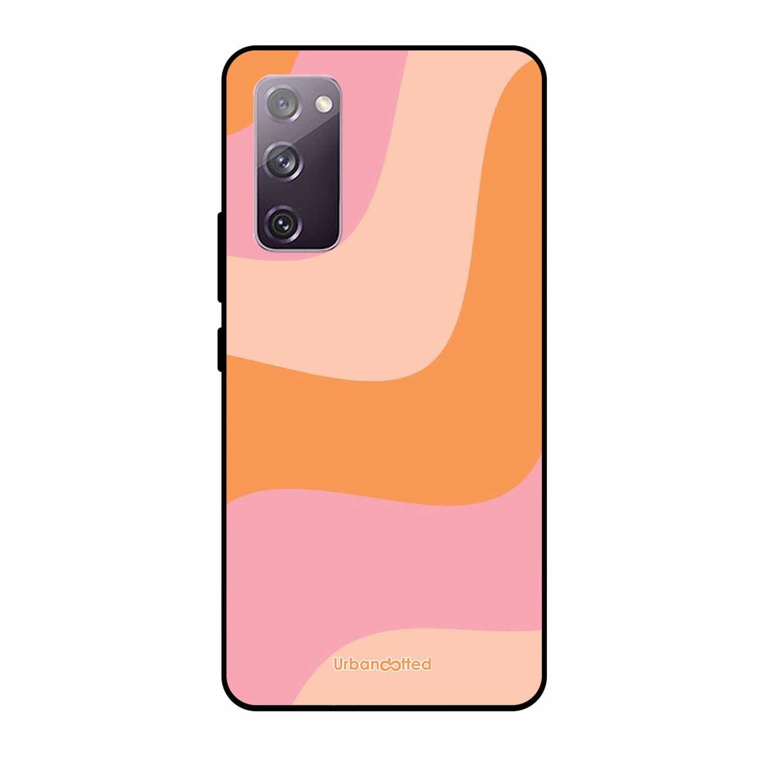 Soft Swirling Stripes Glass Case For Samsung S20 FE