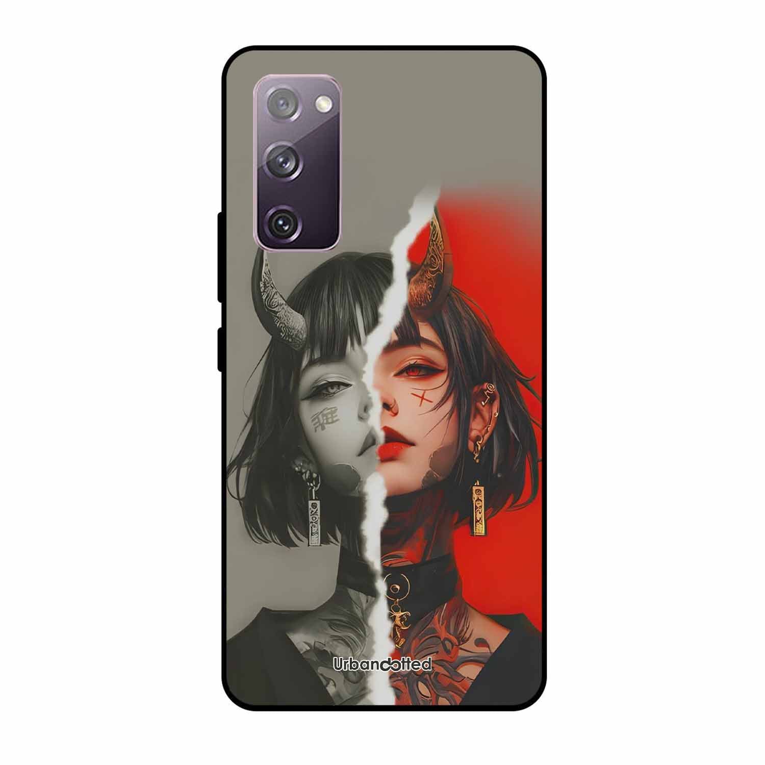 Yin Yang Demon Art Glass Case For Samsung S20 FE