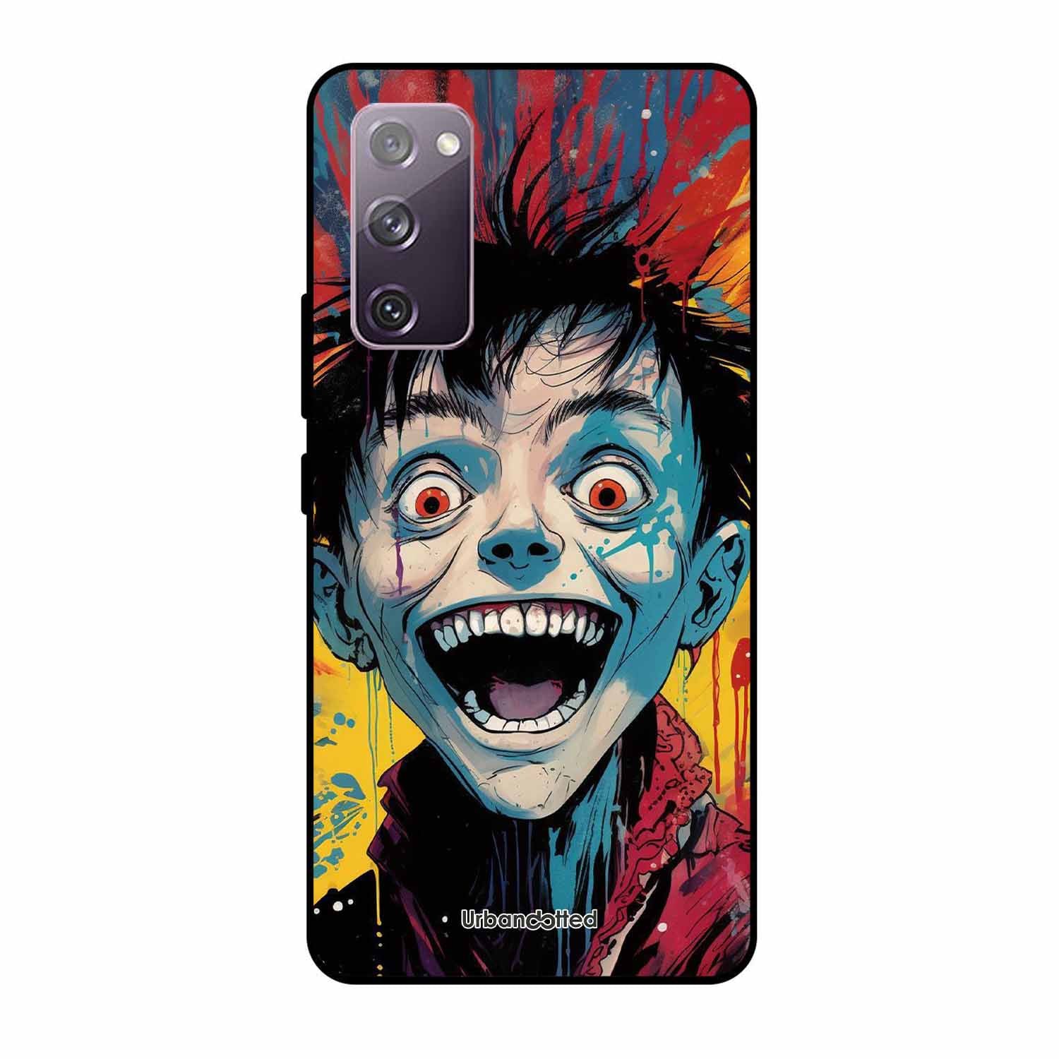 Distorted Joy Illustration Glass Case For Samsung S20 FE