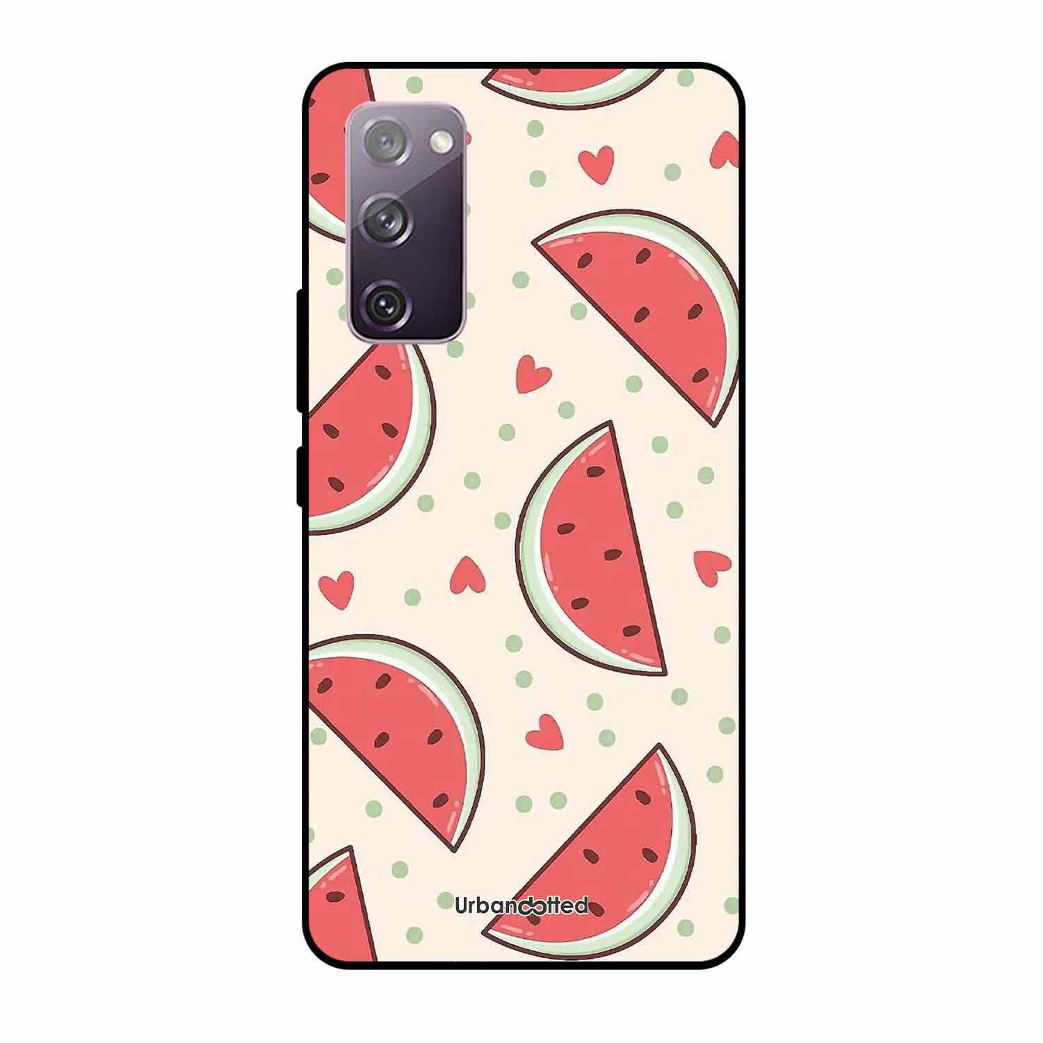Watermelon Slice Fun Glass Case For Samsung S20 FE
