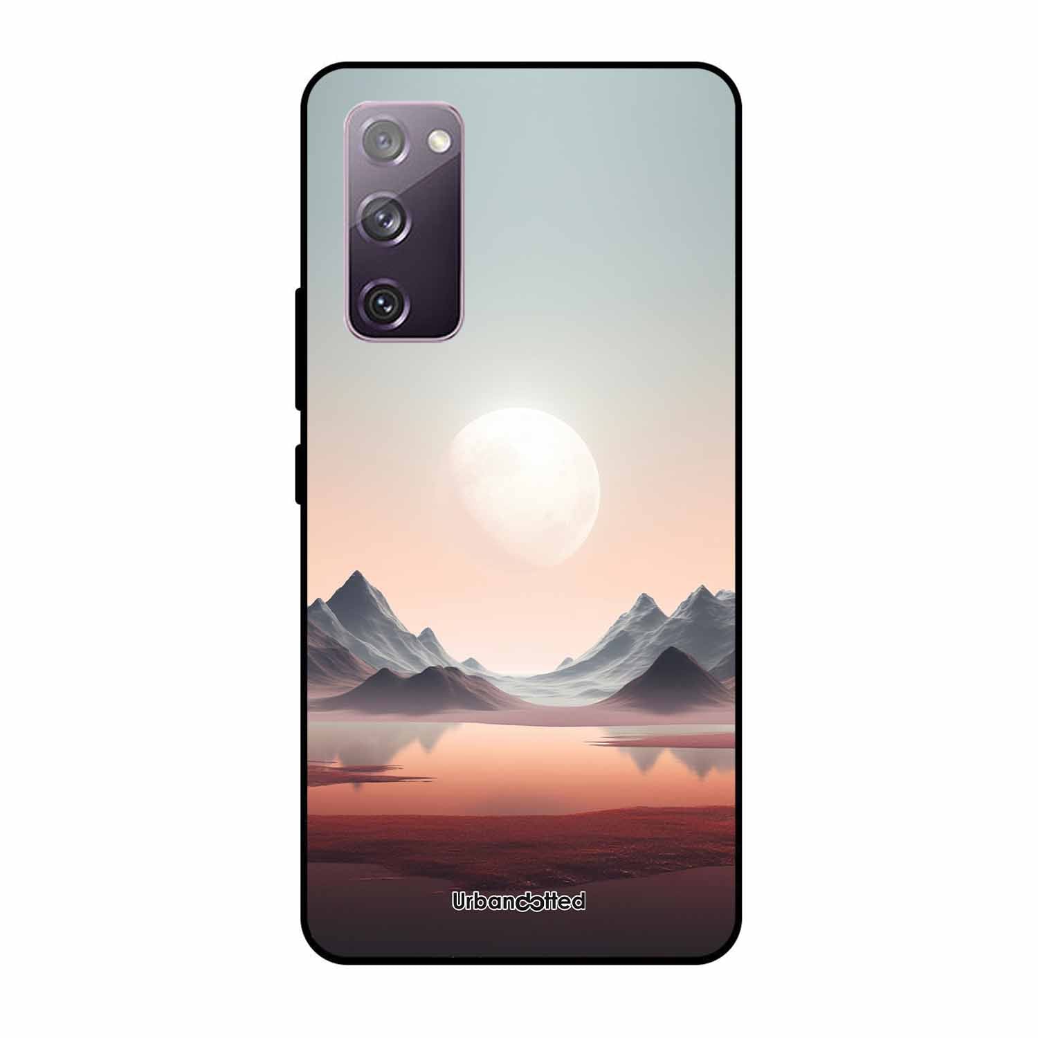 Tranquil Landscape Reflection Glass Case For Samsung S20 FE