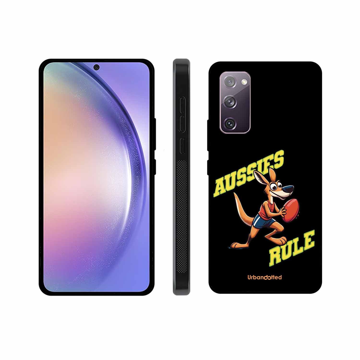 Aussies Rule Football Glass Case For Samsung S20 FE