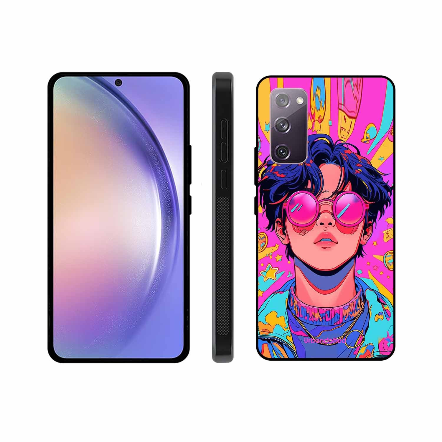 Neon Vibes Portrait Glass Case For Samsung S20 FE