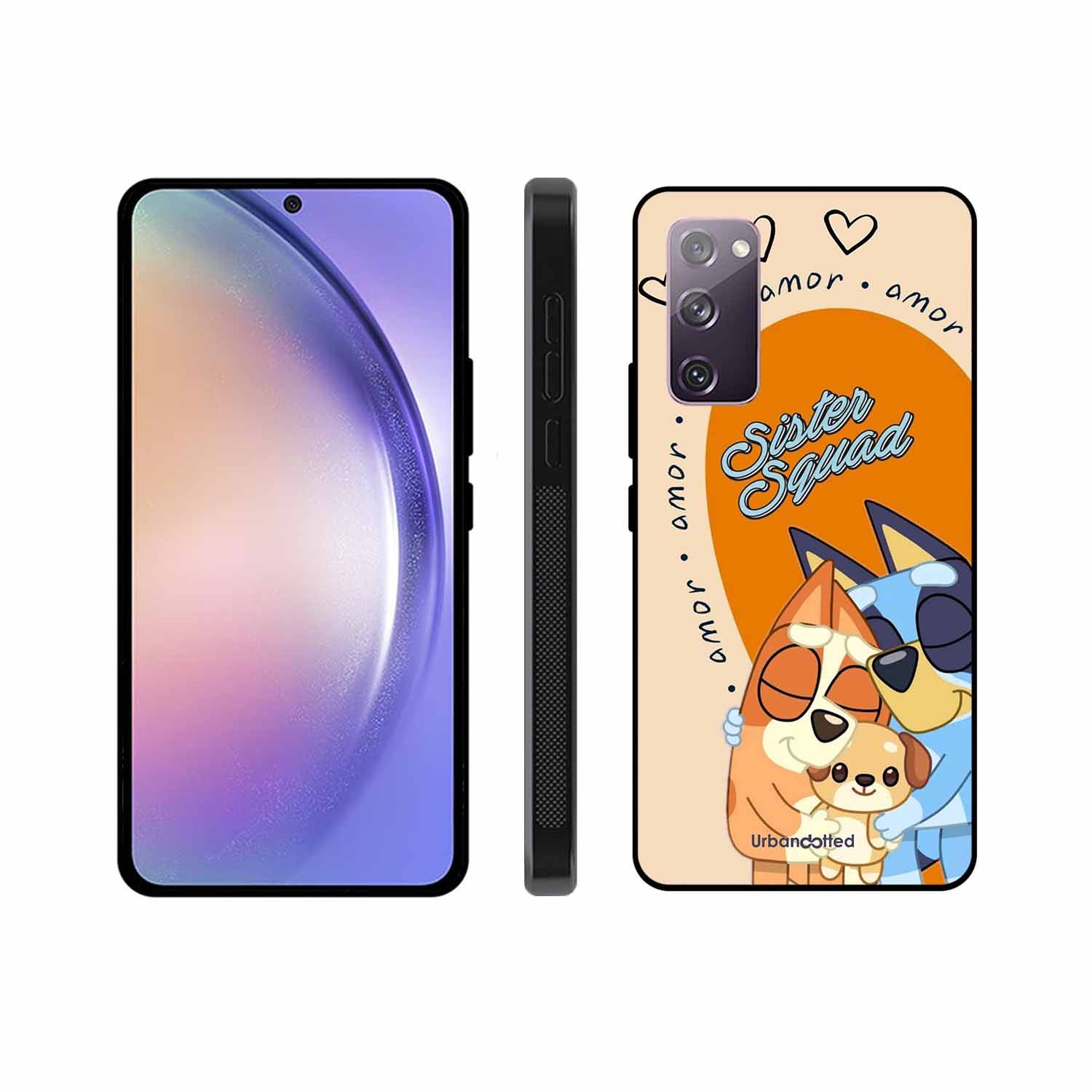 Aussie Cartoon Sisters Glass Case For Samsung S20 FE