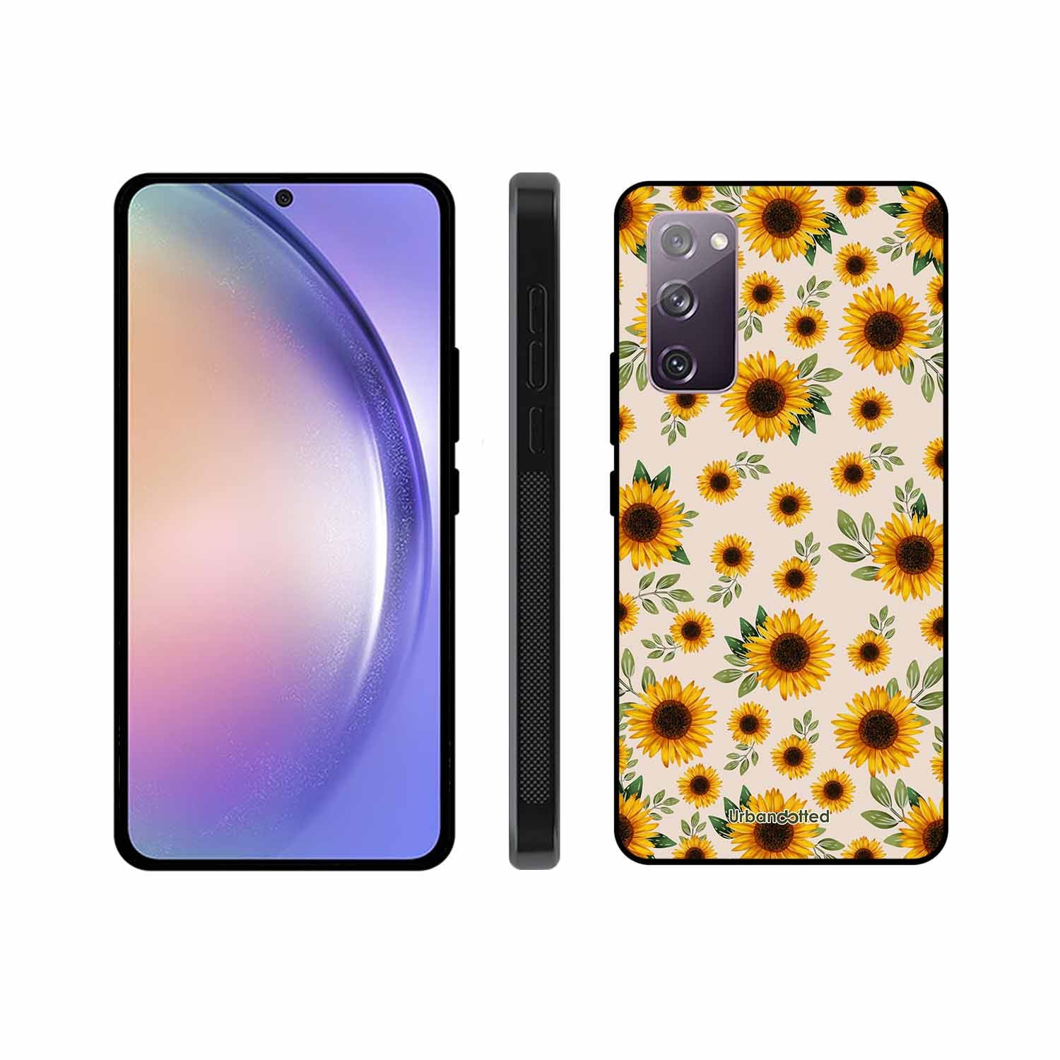 Summer Sunflowers Glass Case For Samsung S20 FE