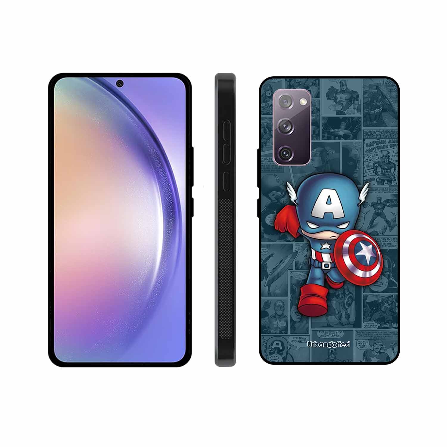 Captain America Glass Case For Samsung S20 FE