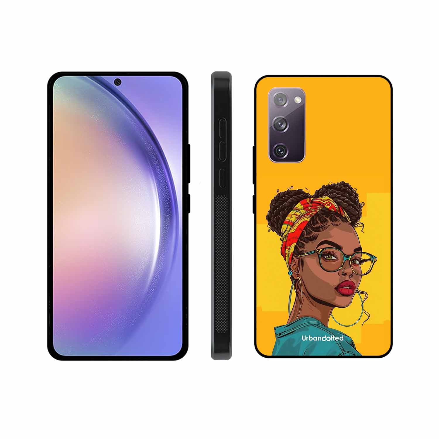 Headscarf Beauty Glass Case For Samsung S20 FE