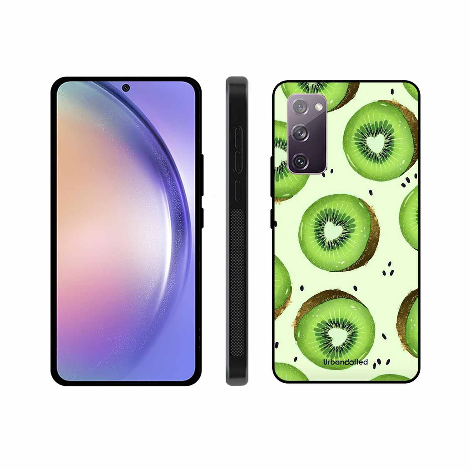 Tropical Kiwi Fruit Glass Case For Samsung S20 FE