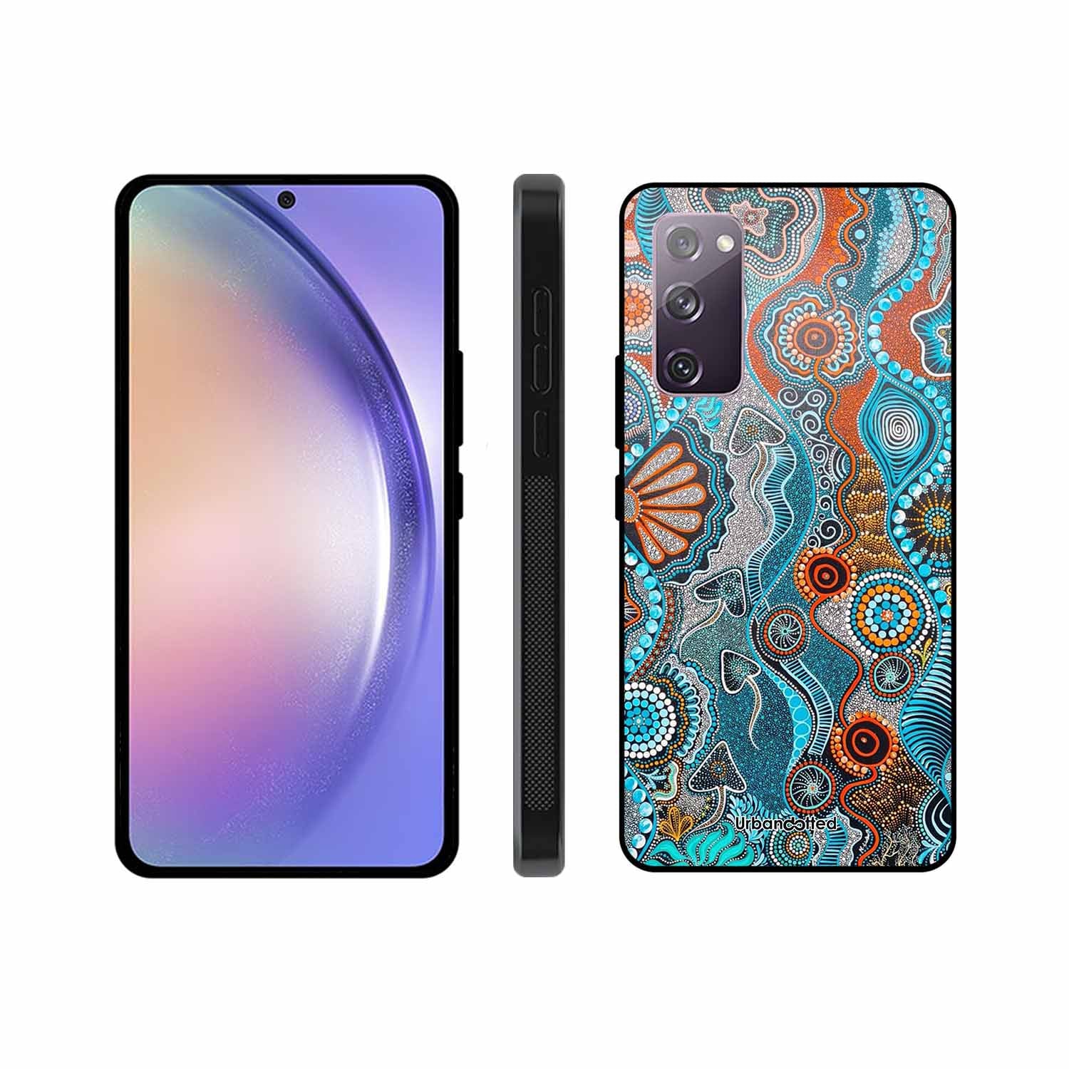 Aboriginal Art Story Glass Case For Samsung S20 FE