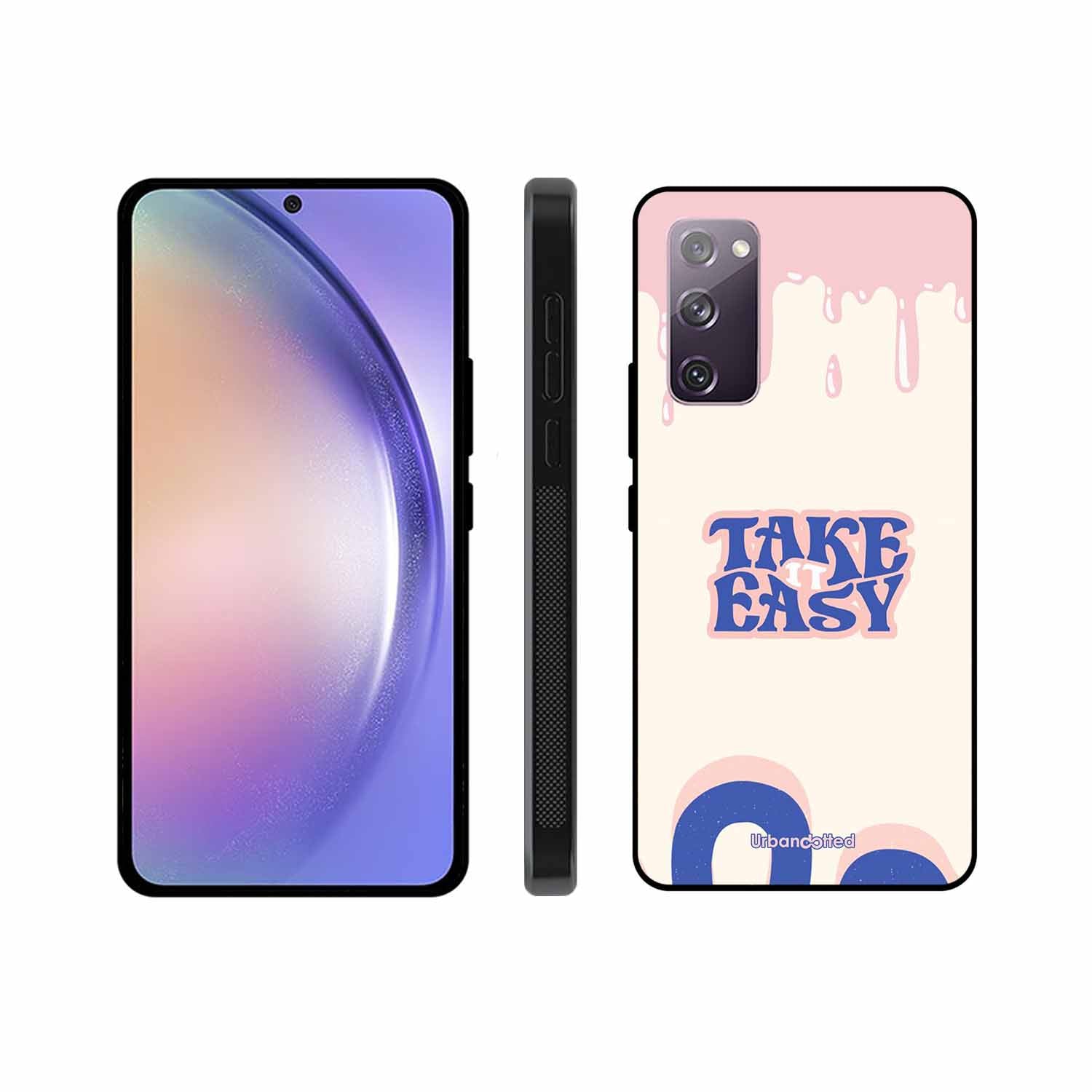 Take It Easy Drip Glass Case For Samsung S20 FE