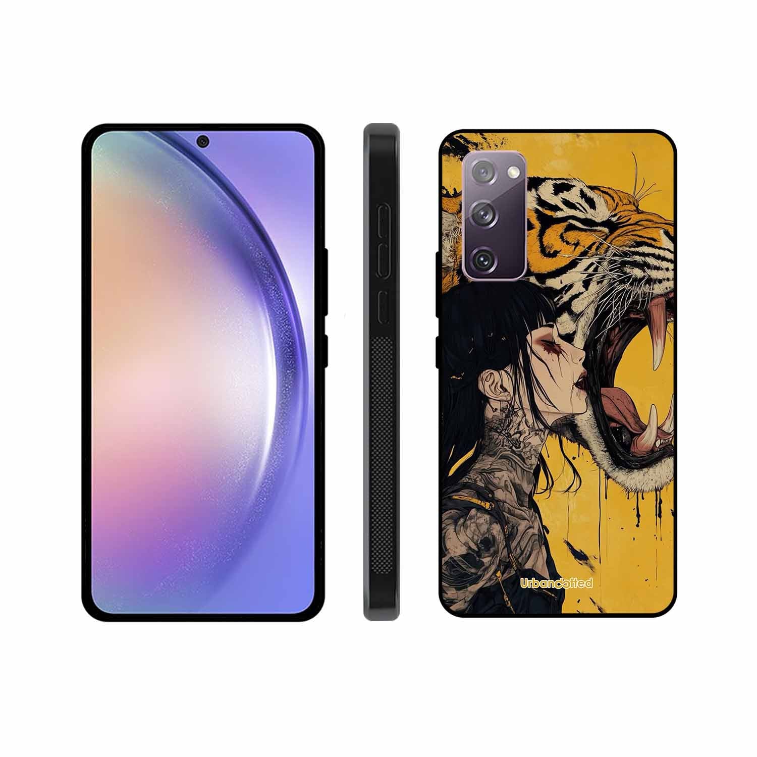Tattooed Girl with Tiger Glass Case For Samsung S20 FE