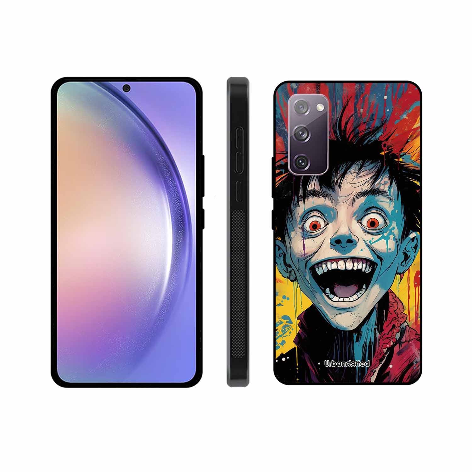 Distorted Joy Illustration Glass Case For Samsung S20 FE