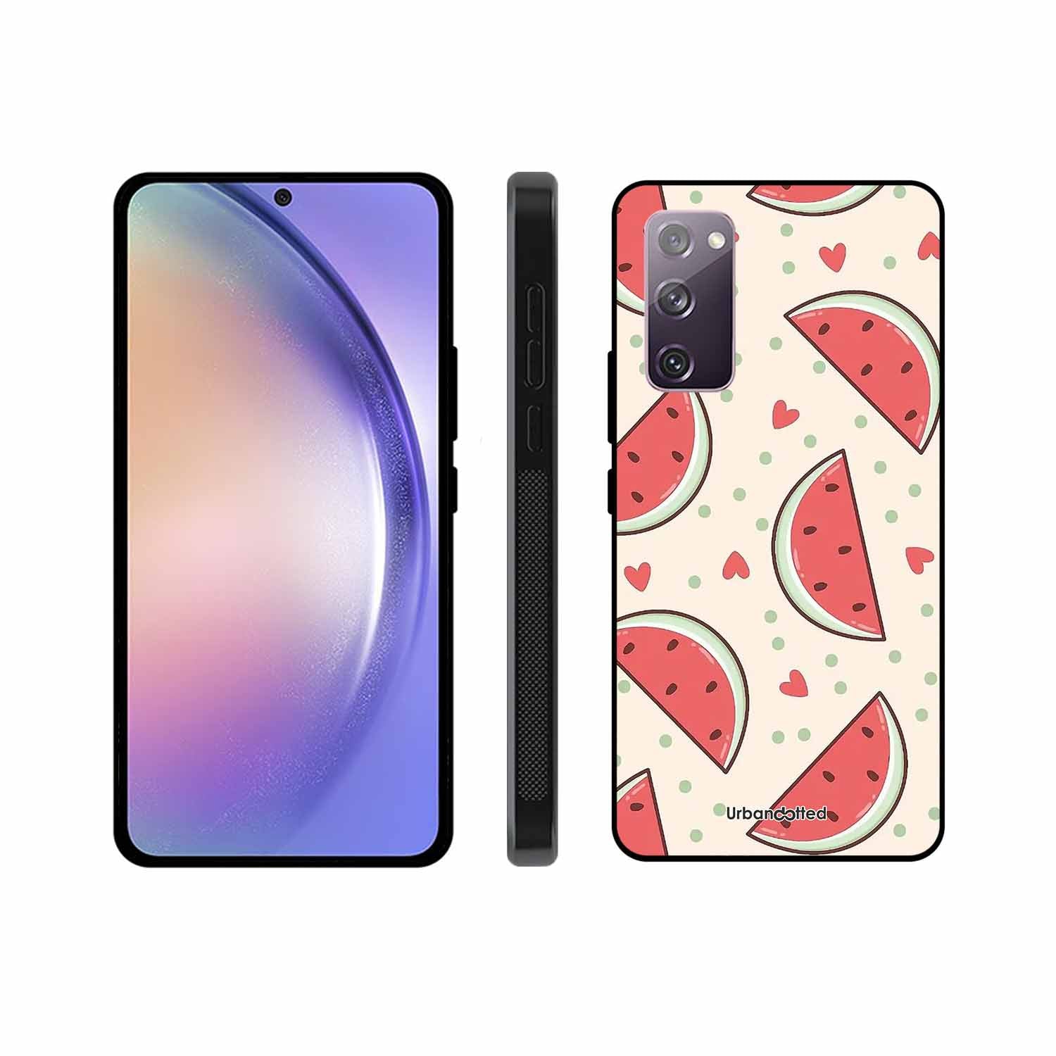 Watermelon Slice Fun Glass Case For Samsung S20 FE