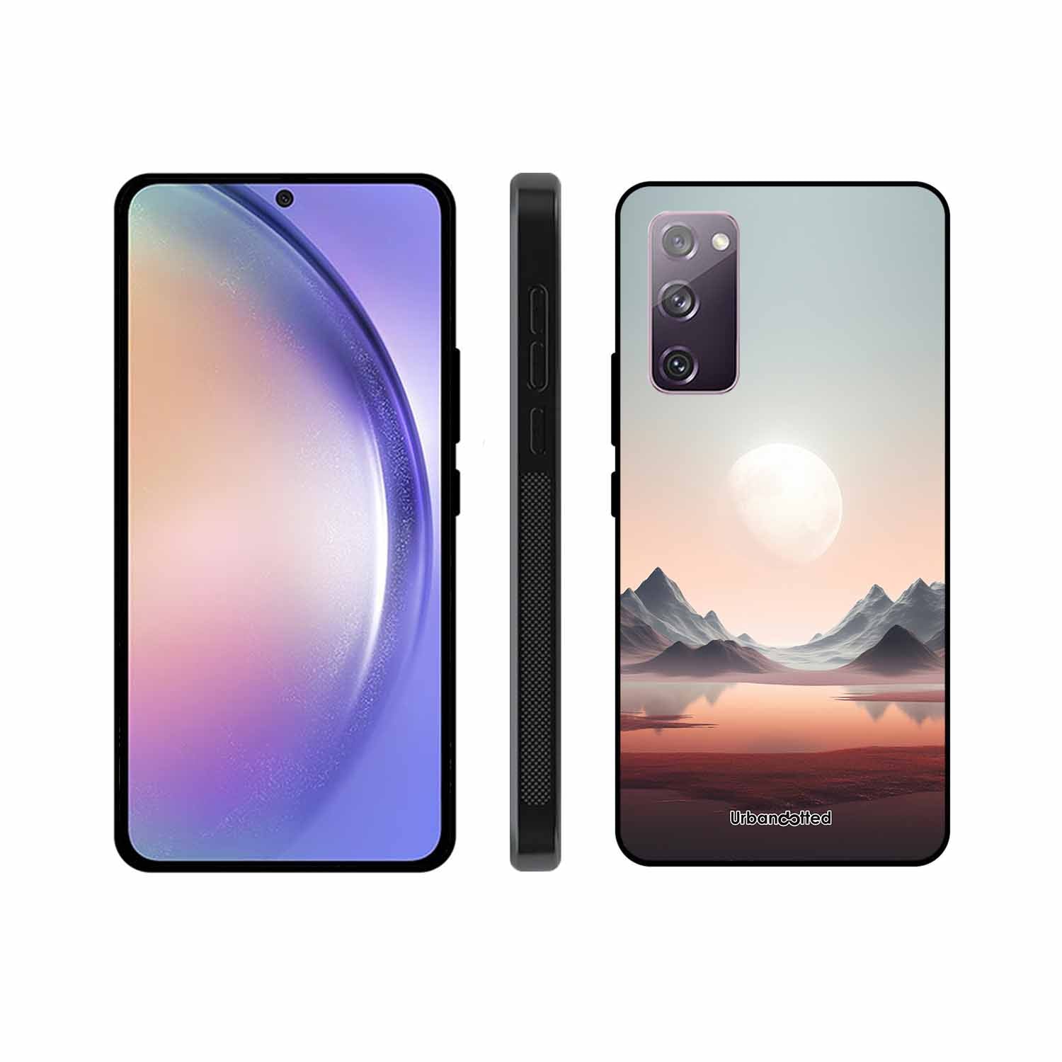 Tranquil Landscape Reflection Glass Case For Samsung S20 FE