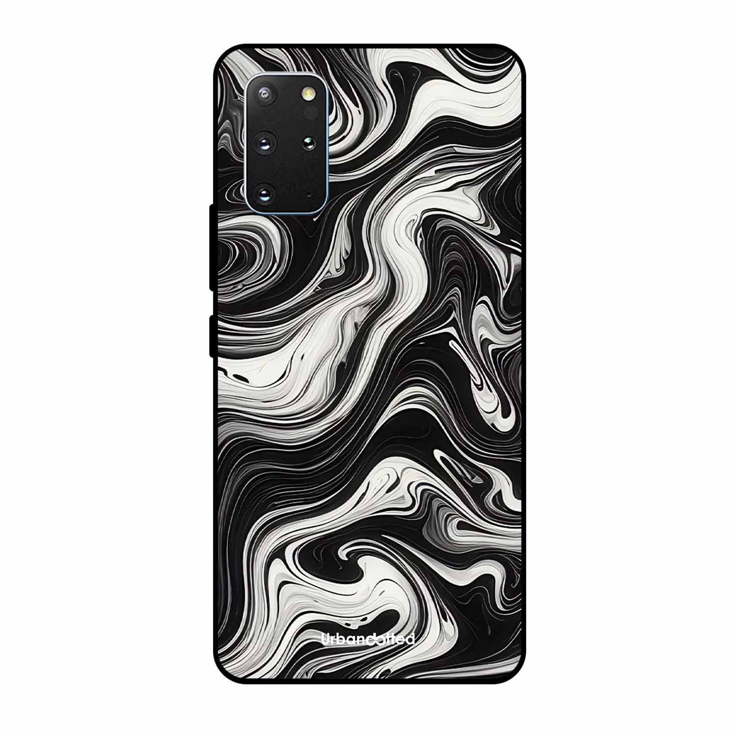 Monochrome Marble Glass Case For Samsung S20 Plus