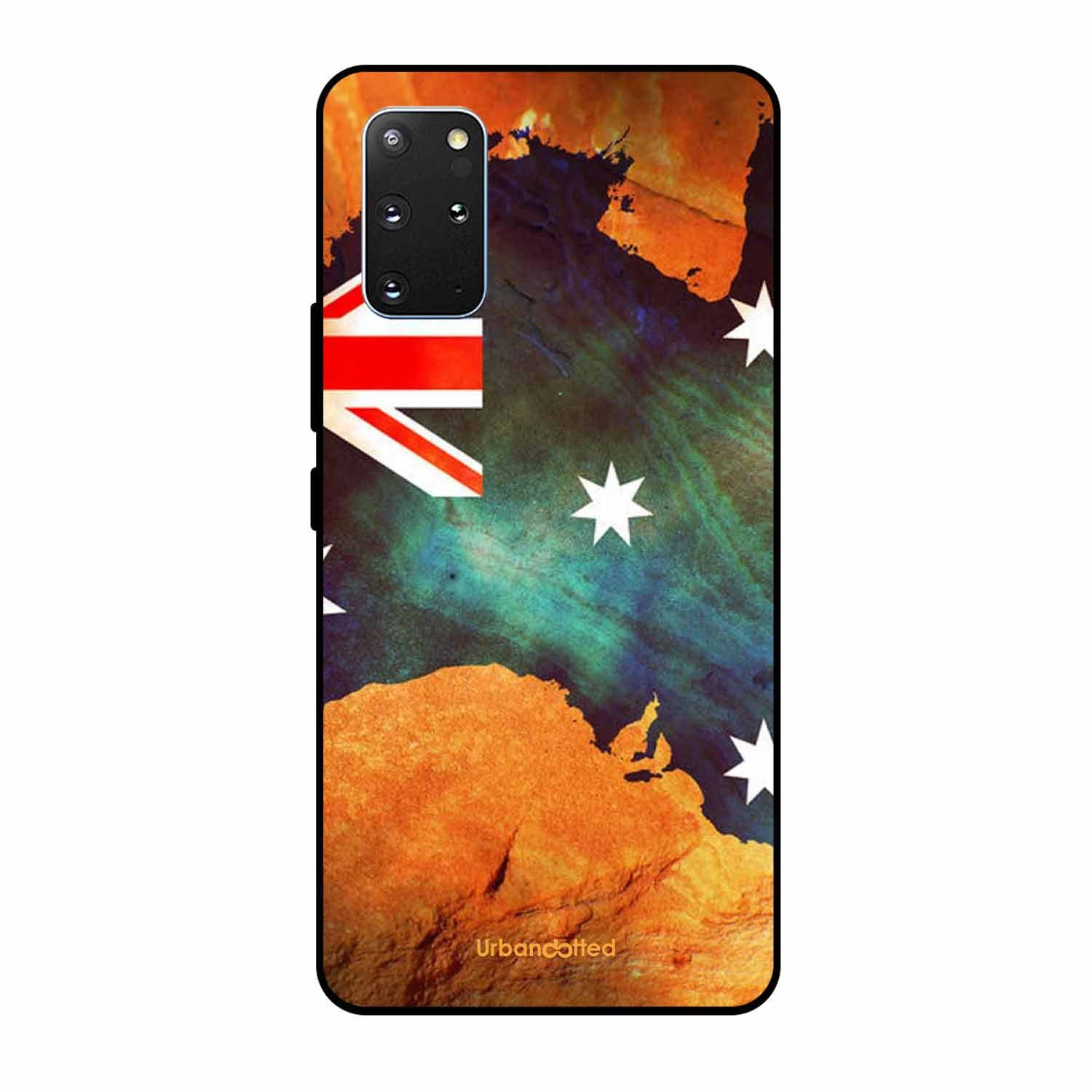 Australian Flag Map Glass Case For Samsung S20 Plus