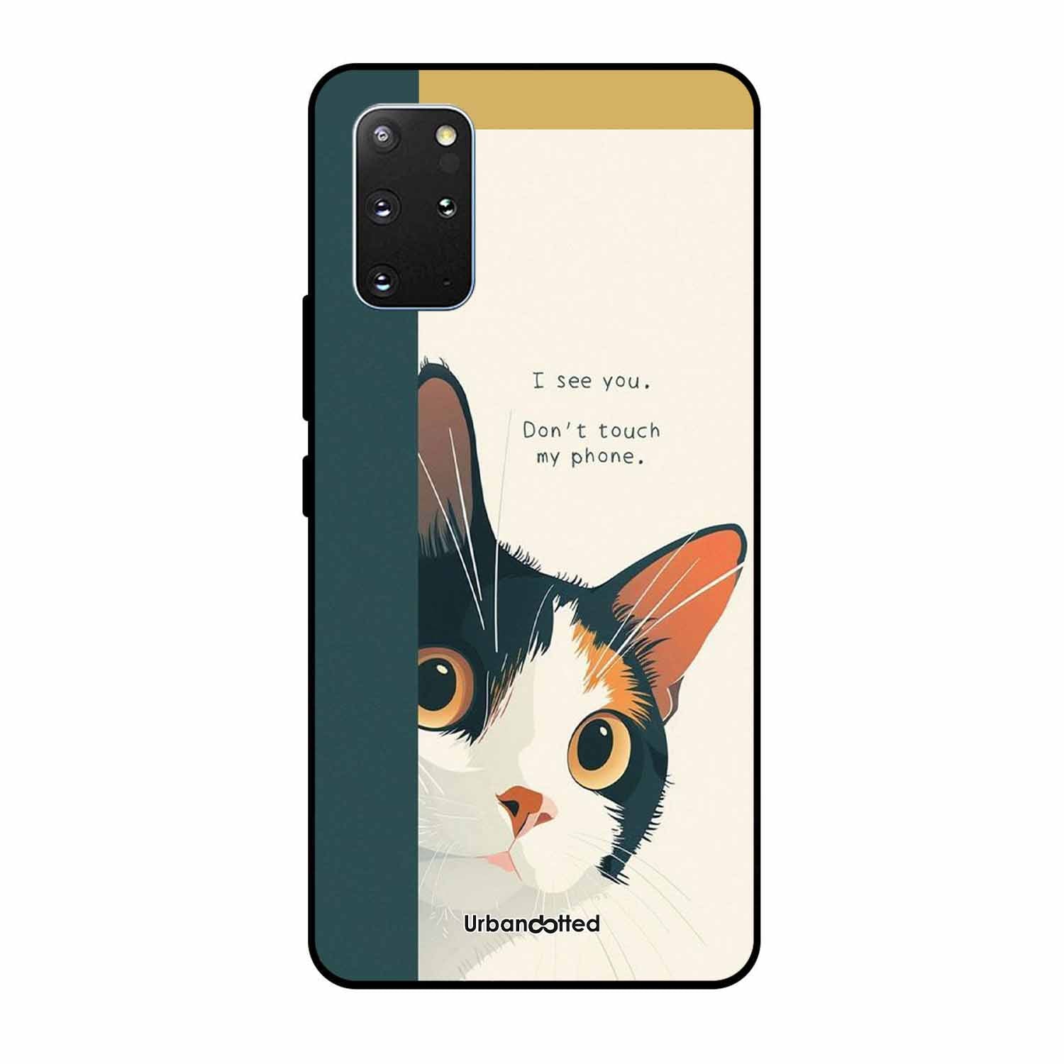 No Touch My Phone Cat Glass Case For Samsung S20 Plus