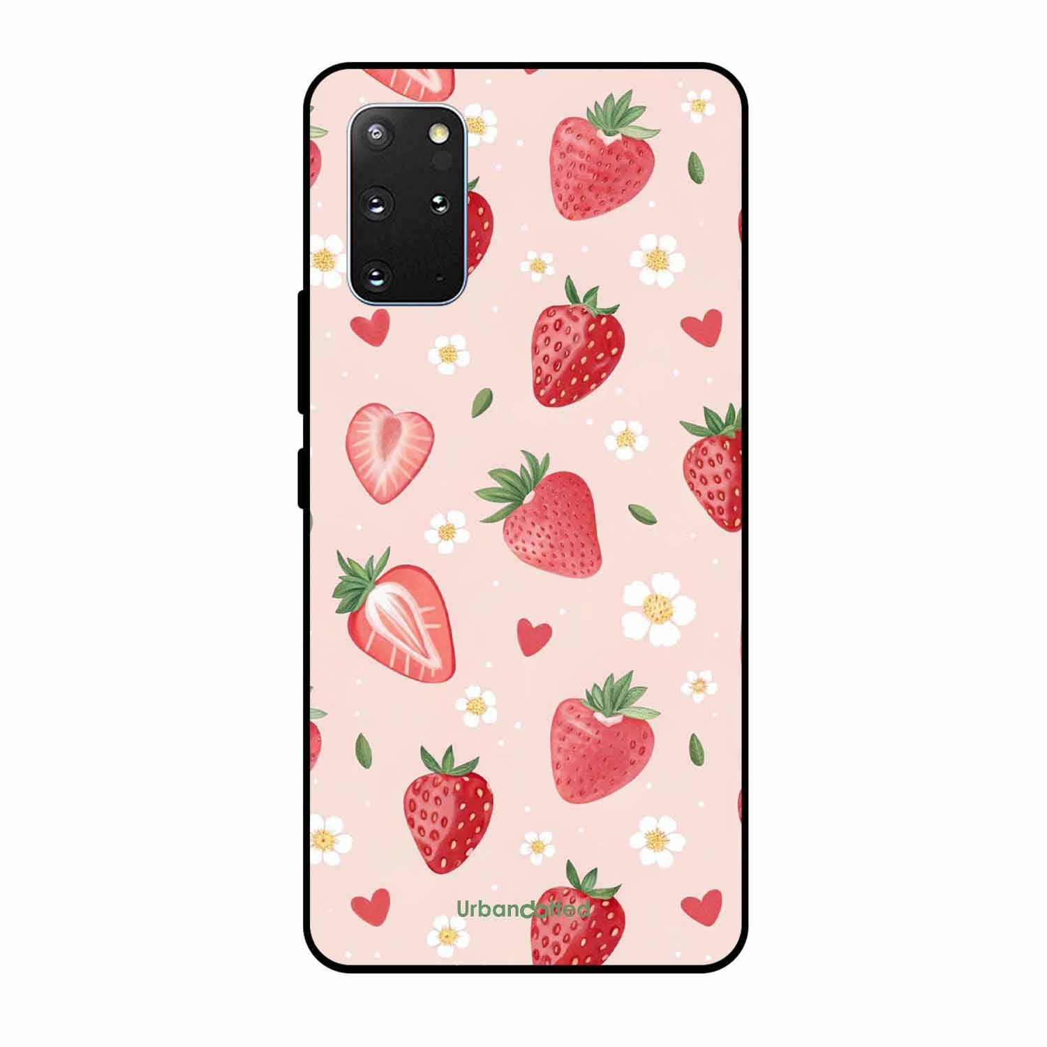 Strawberry Sweetheart Glass Case For Samsung S20 Plus