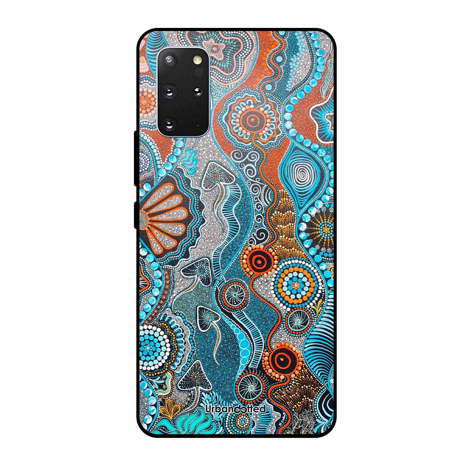 Aboriginal Art Story Glass Case For Samsung S20 Plus