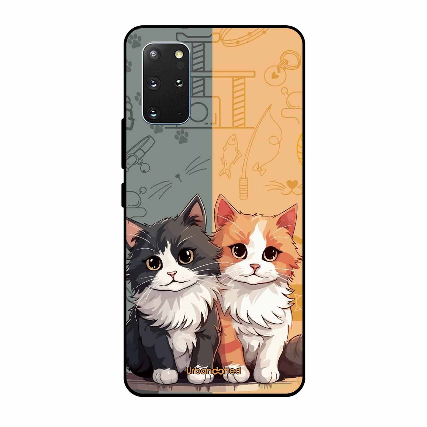 Yin and Yang Cats Glass Case For Samsung S20 Plus