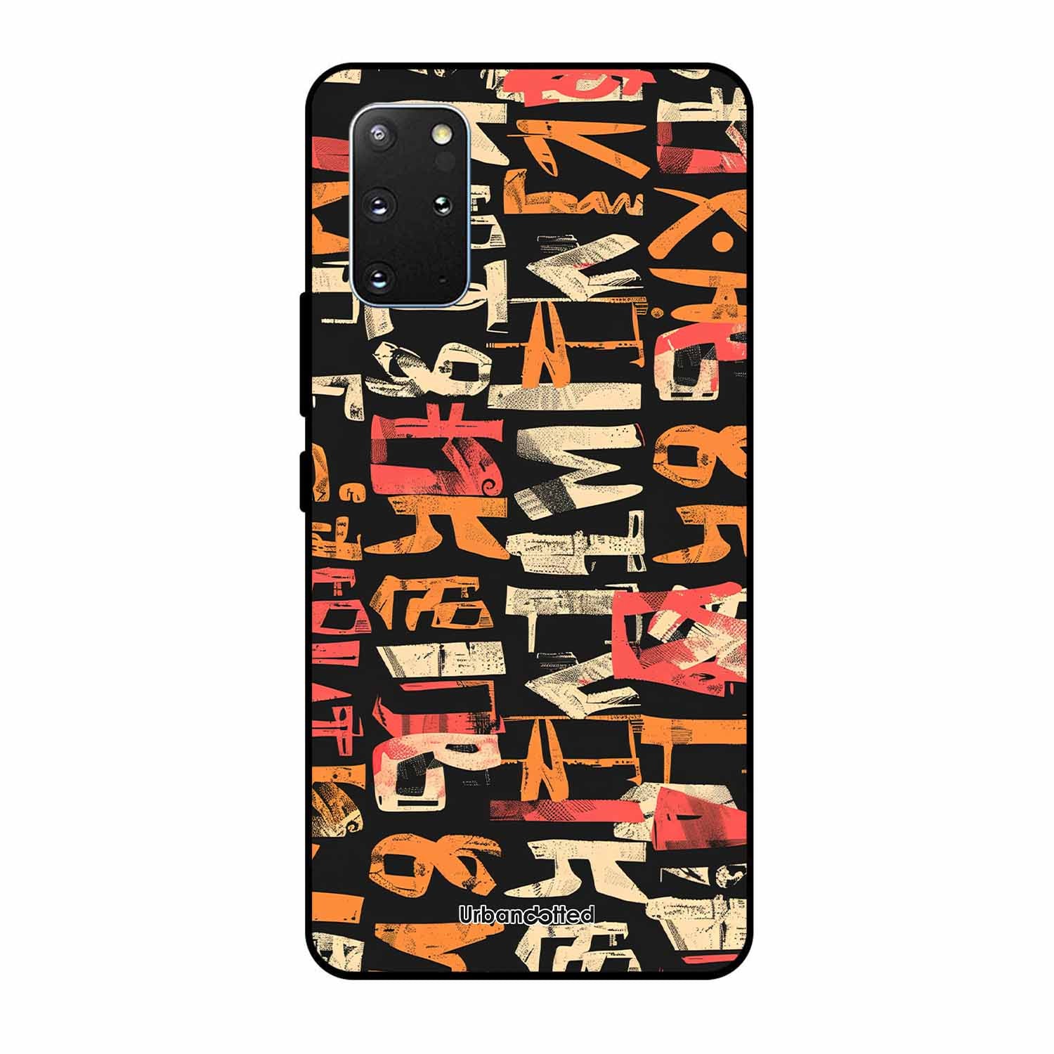 Mixed Typography Design Glass Case For Samsung S20 Plus