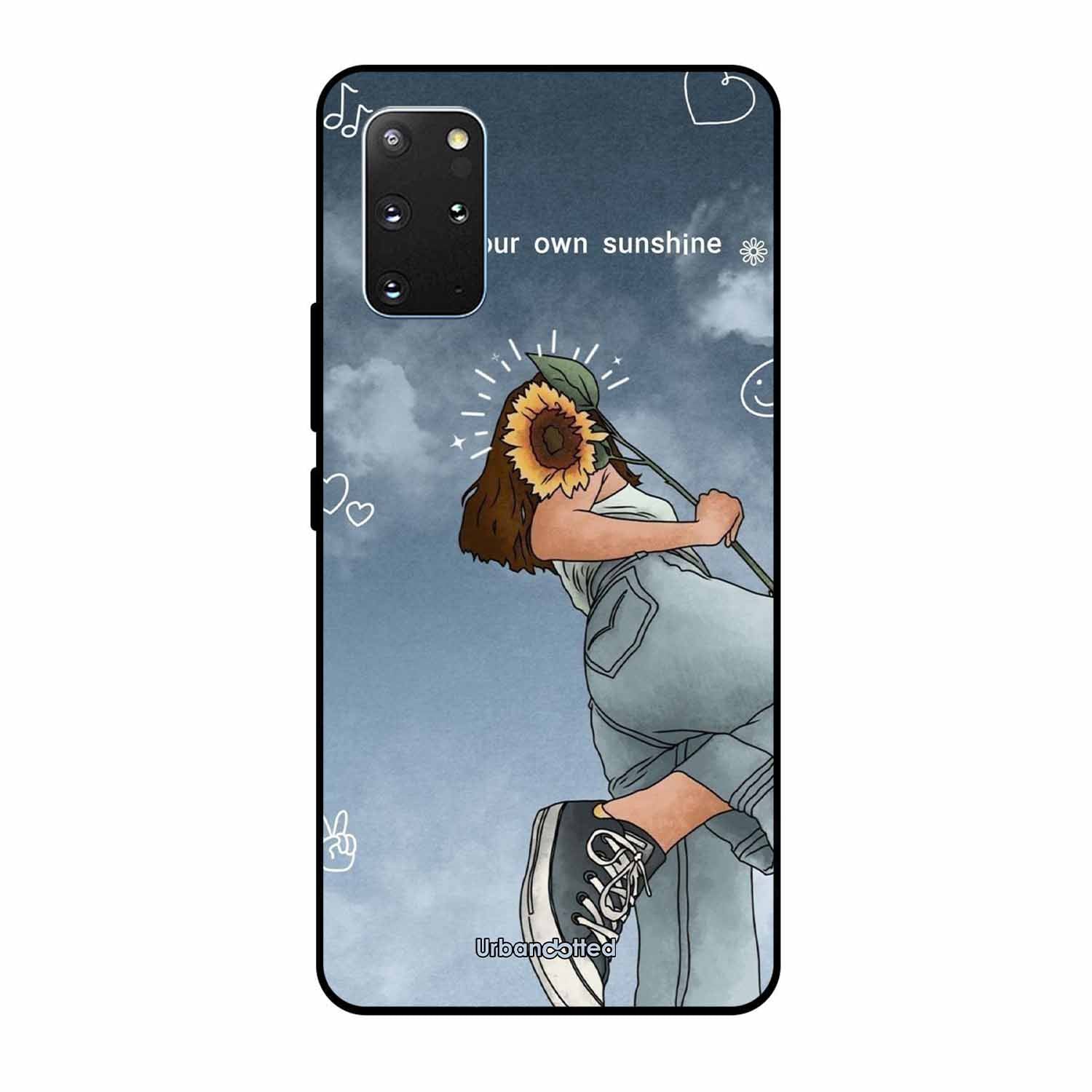 Girl with Sunflower Crown Glass Case For Samsung S20 Plus