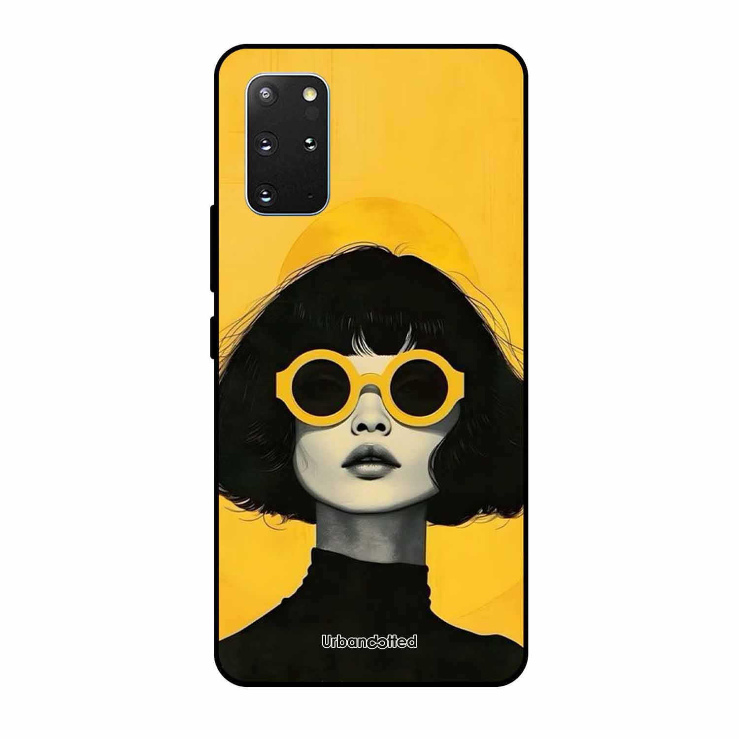 Retro Sunglasses Portrait Glass Case For Samsung S20 Plus