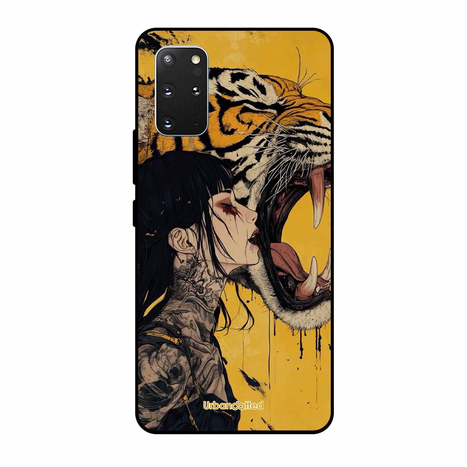 Tattooed Girl with Tiger Glass Case For Samsung S20 Plus