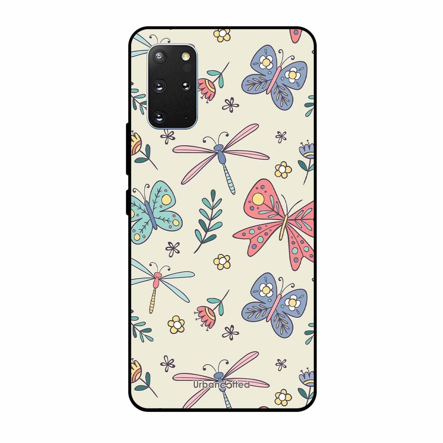 Butterfly and Dragonfly Garden Glass Case For Samsung S20 Plus