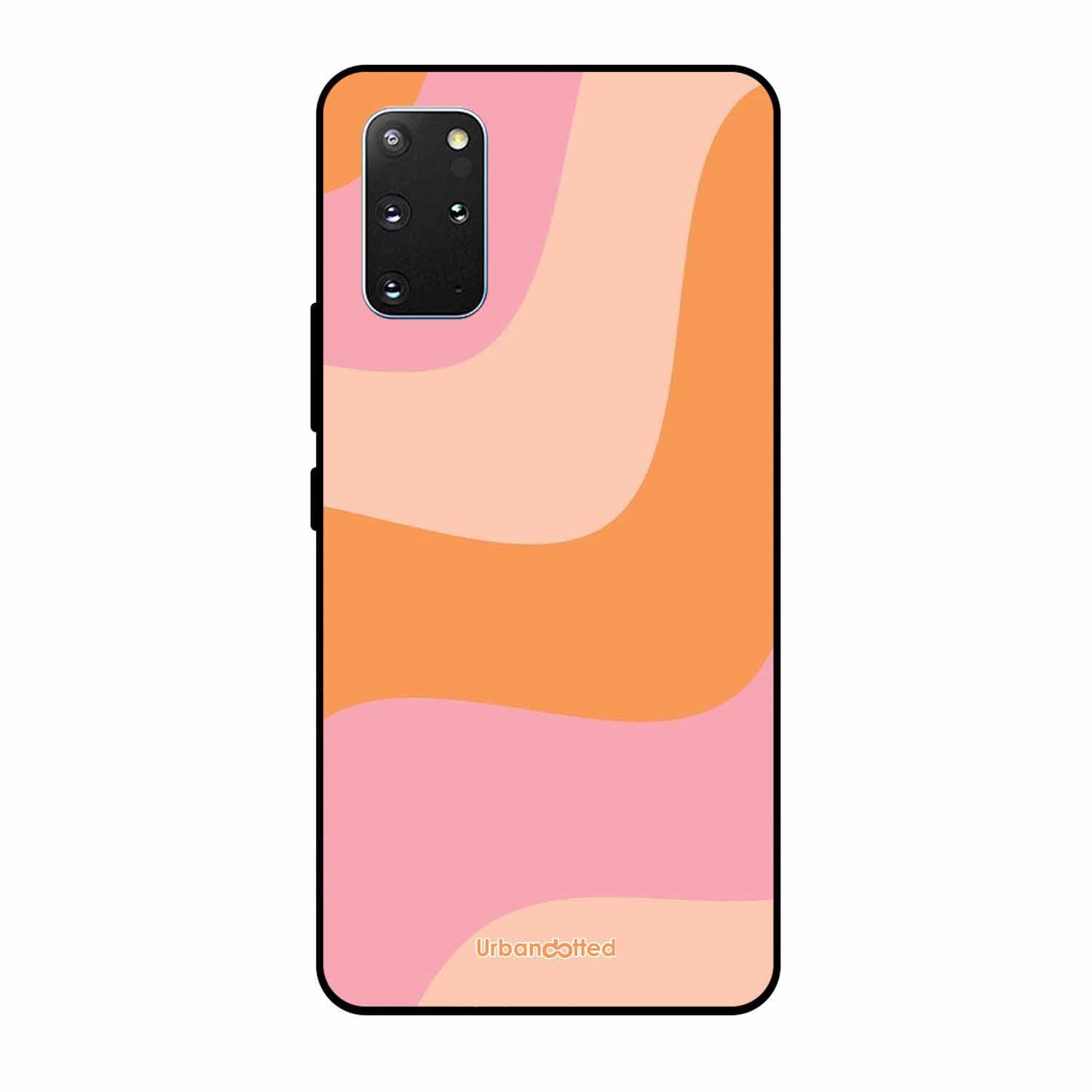 Soft Swirling Stripes Glass Case For Samsung S20 Plus