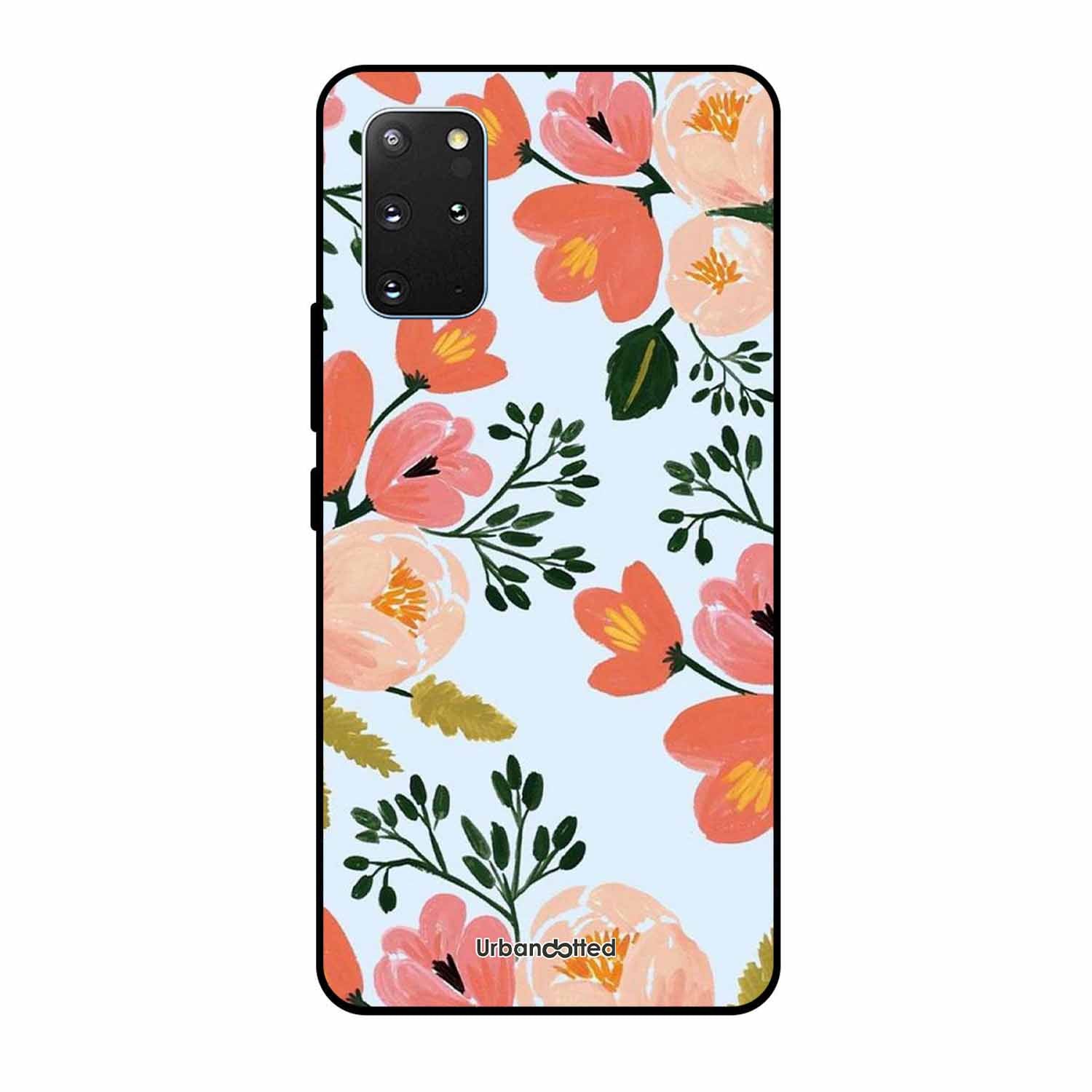 Painted Floral Bouque Glass Case For Samsung S20 Plus