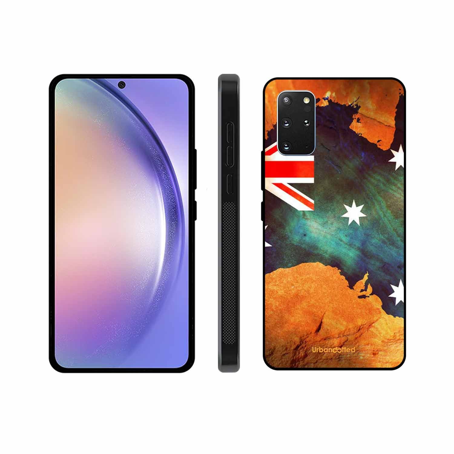 Australian Flag Map Glass Case For Samsung S20 Plus