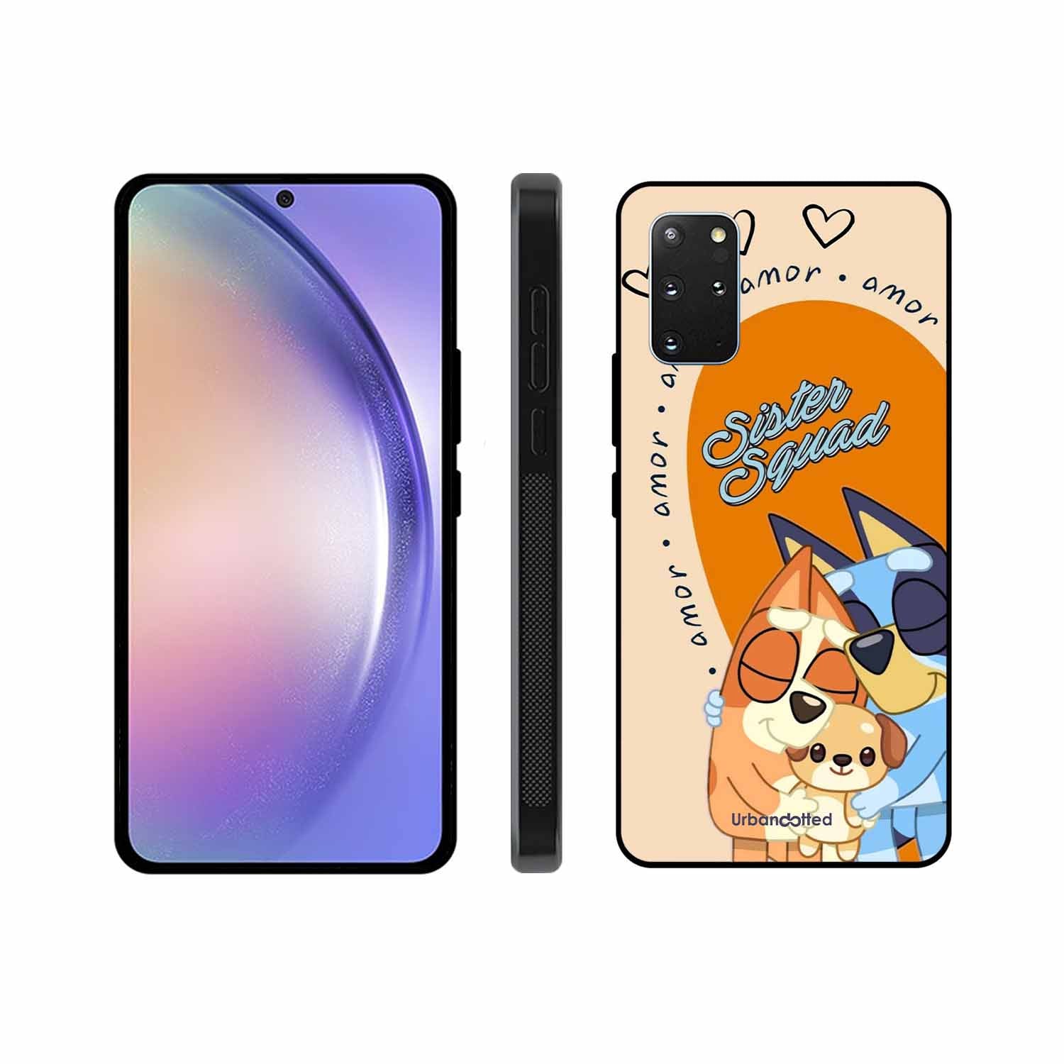 Aussie Cartoon Sisters Glass Case For Samsung S20 Plus