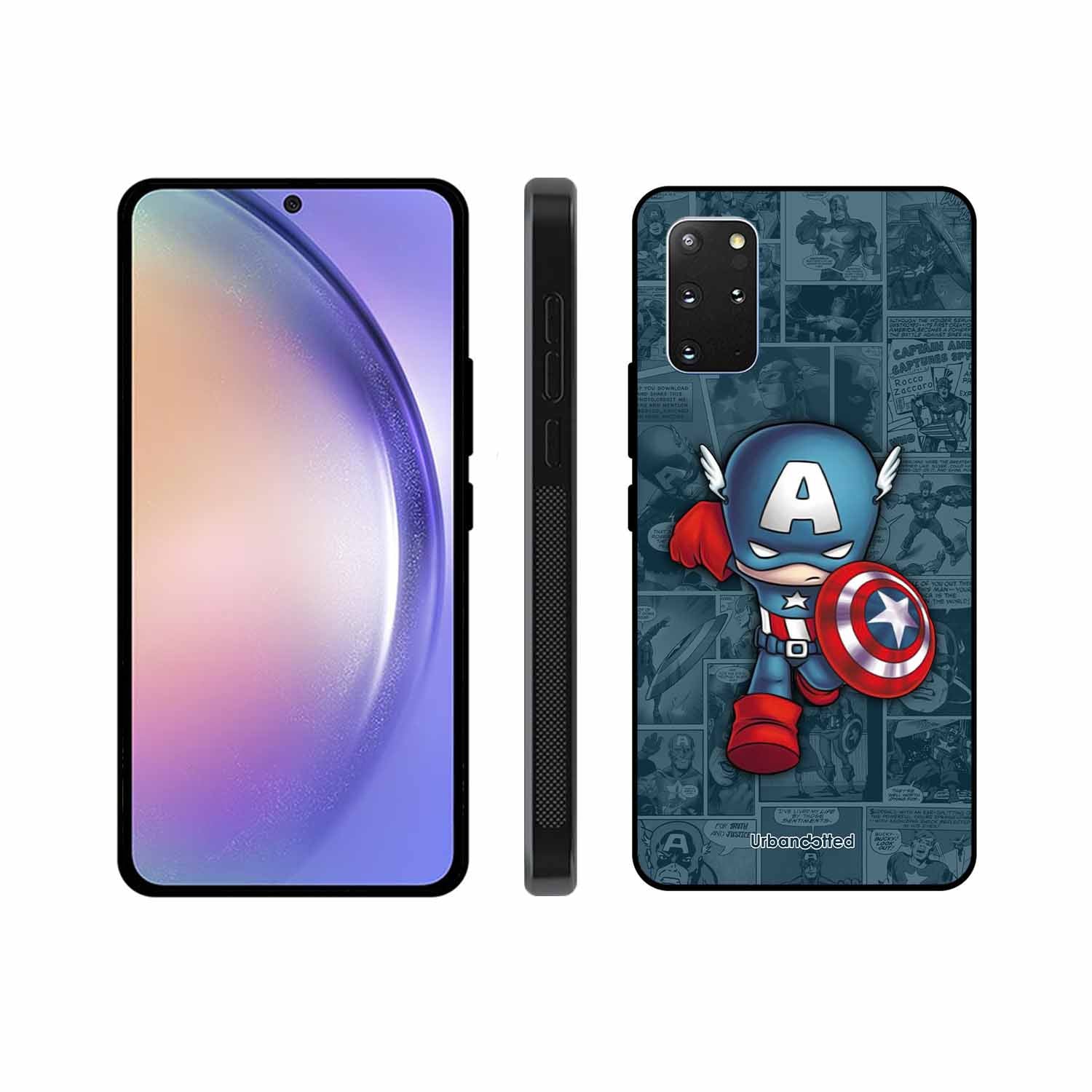Captain America Glass Case For Samsung S20 Plus