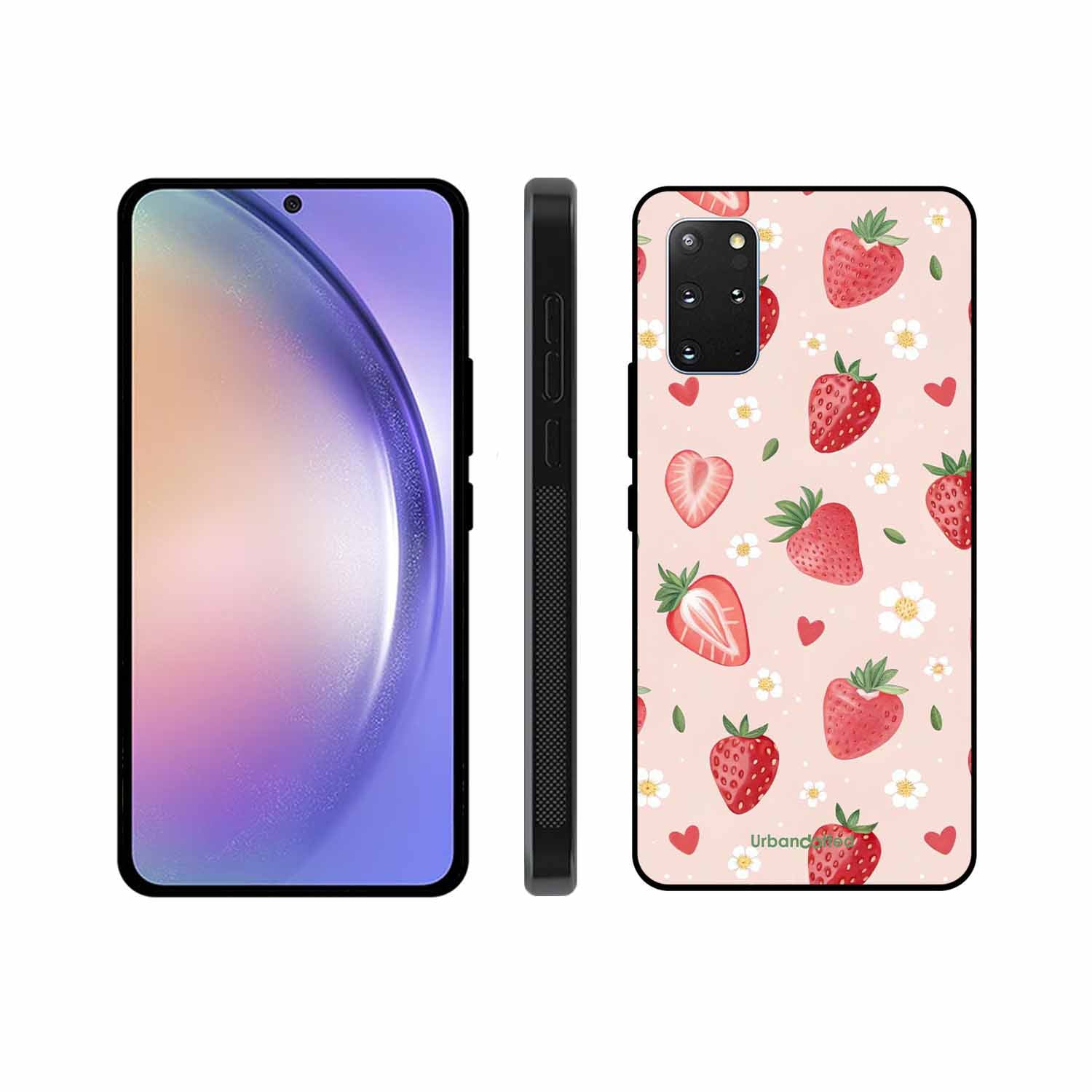 Strawberry Sweetheart Glass Case For Samsung S20 Plus