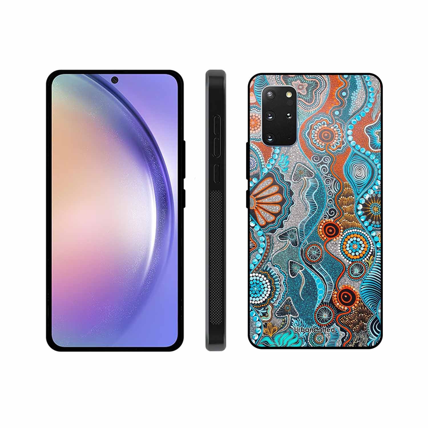 Aboriginal Art Story Glass Case For Samsung S20 Plus