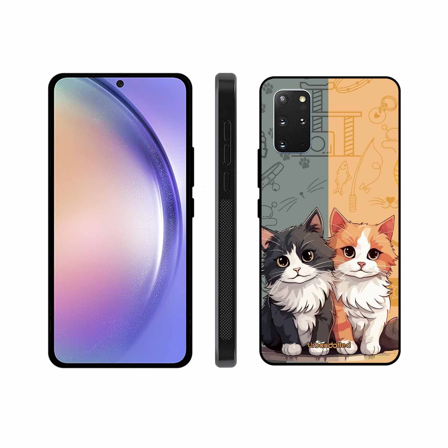 Yin and Yang Cats Glass Case For Samsung S20 Plus