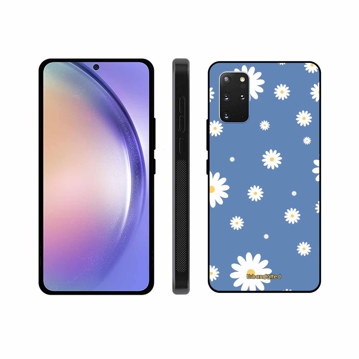 Blue Daisy Meadow Glass Case For Samsung S20 Plus