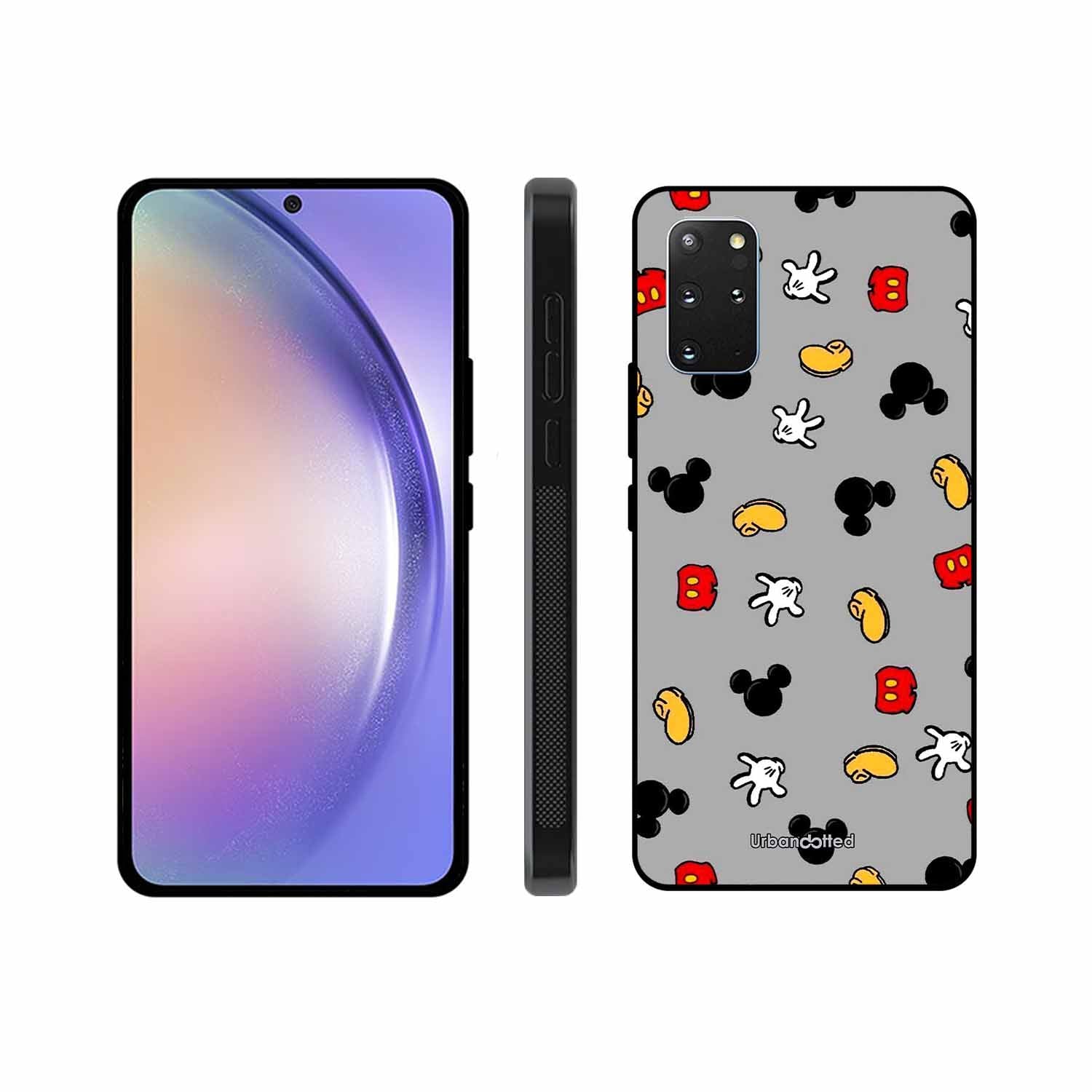 Whimsical Mouse Pattern Glass Case For Samsung S20 Plus