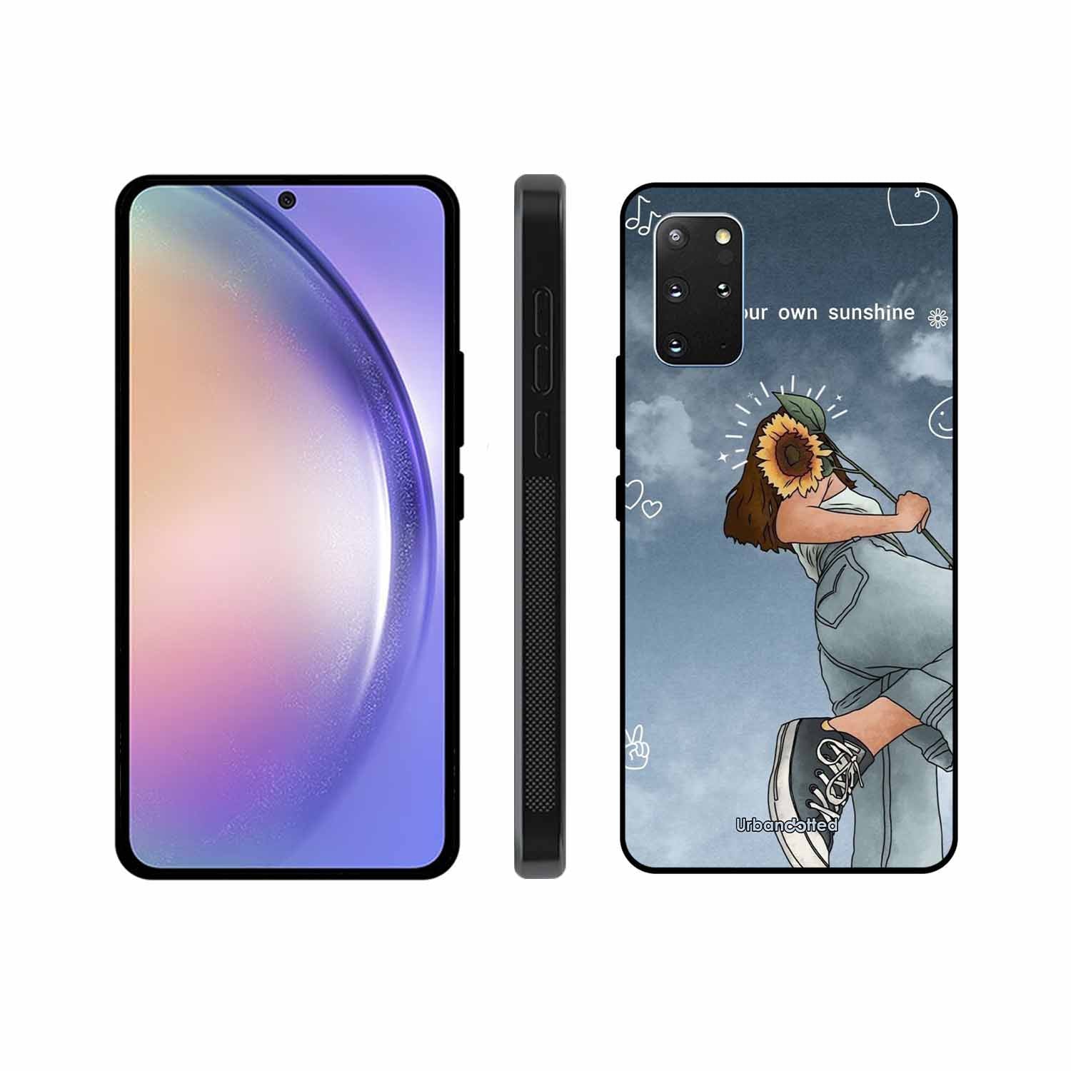 Girl with Sunflower Crown Glass Case For Samsung S20 Plus