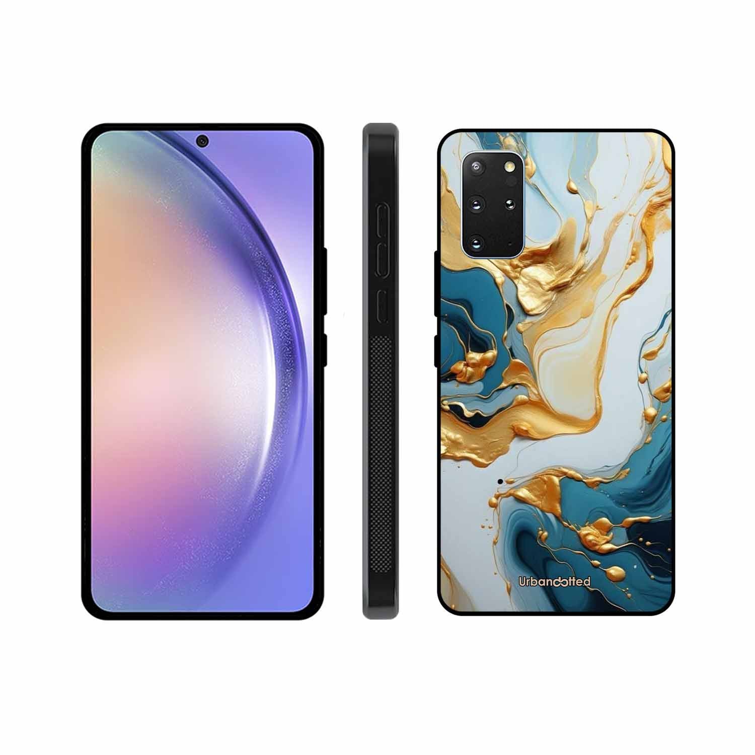 Luxurious Marble Effect Glass Case For Samsung S20 Plus